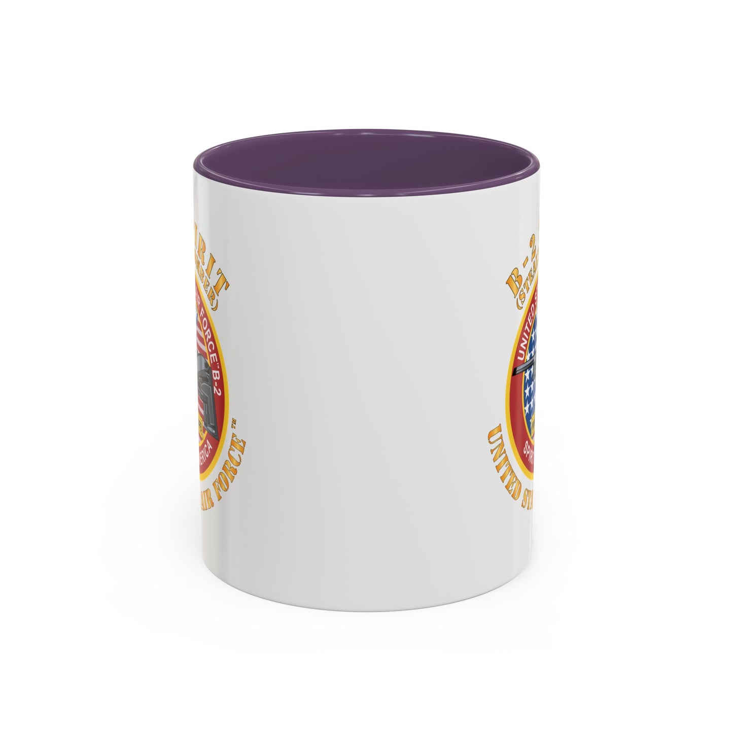 Accent Coffee Mug (11oz & 15oz) - USAF - B2 - Spirit - Stealth Bomber X 300