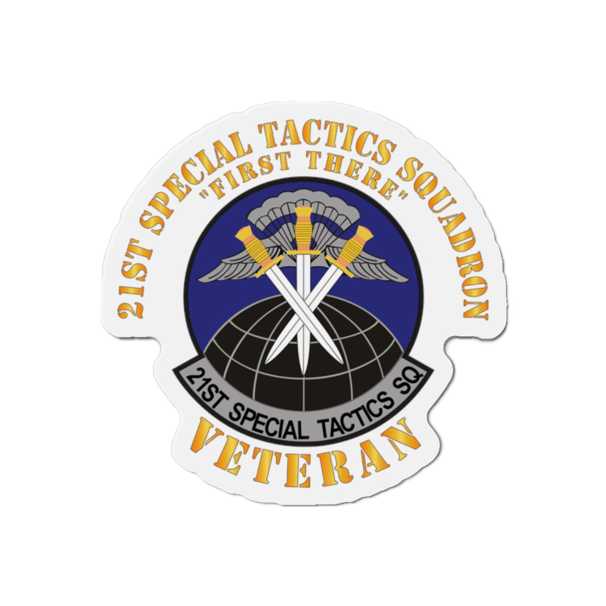 Die-Cut Magnet - USAF - 21st Special Tactics Squadron - First There -Veteran
