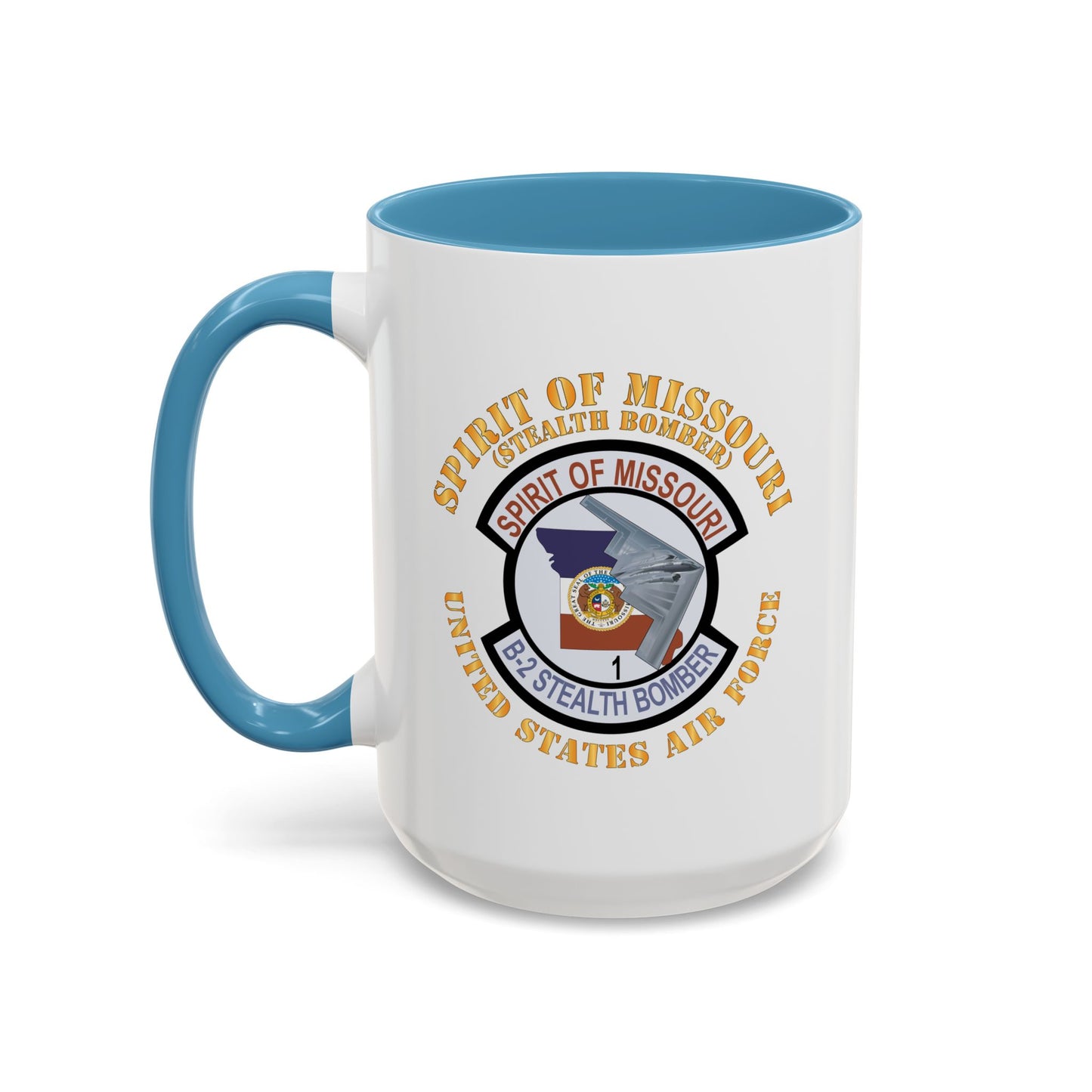 Accent Coffee Mug (11oz & 15oz) - USAF - B2 - Spirit of Missouri Stealth Bomber X 300