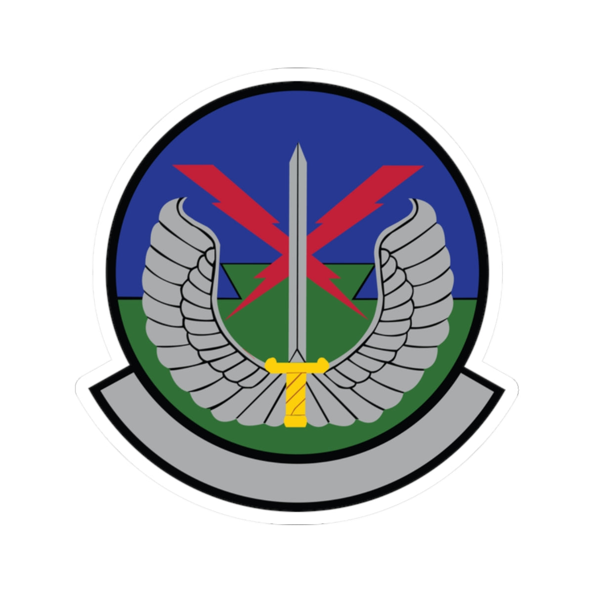 Kiss-Cut Stickers - USAF - 5th Air Support Operations Sq wo txt X 300