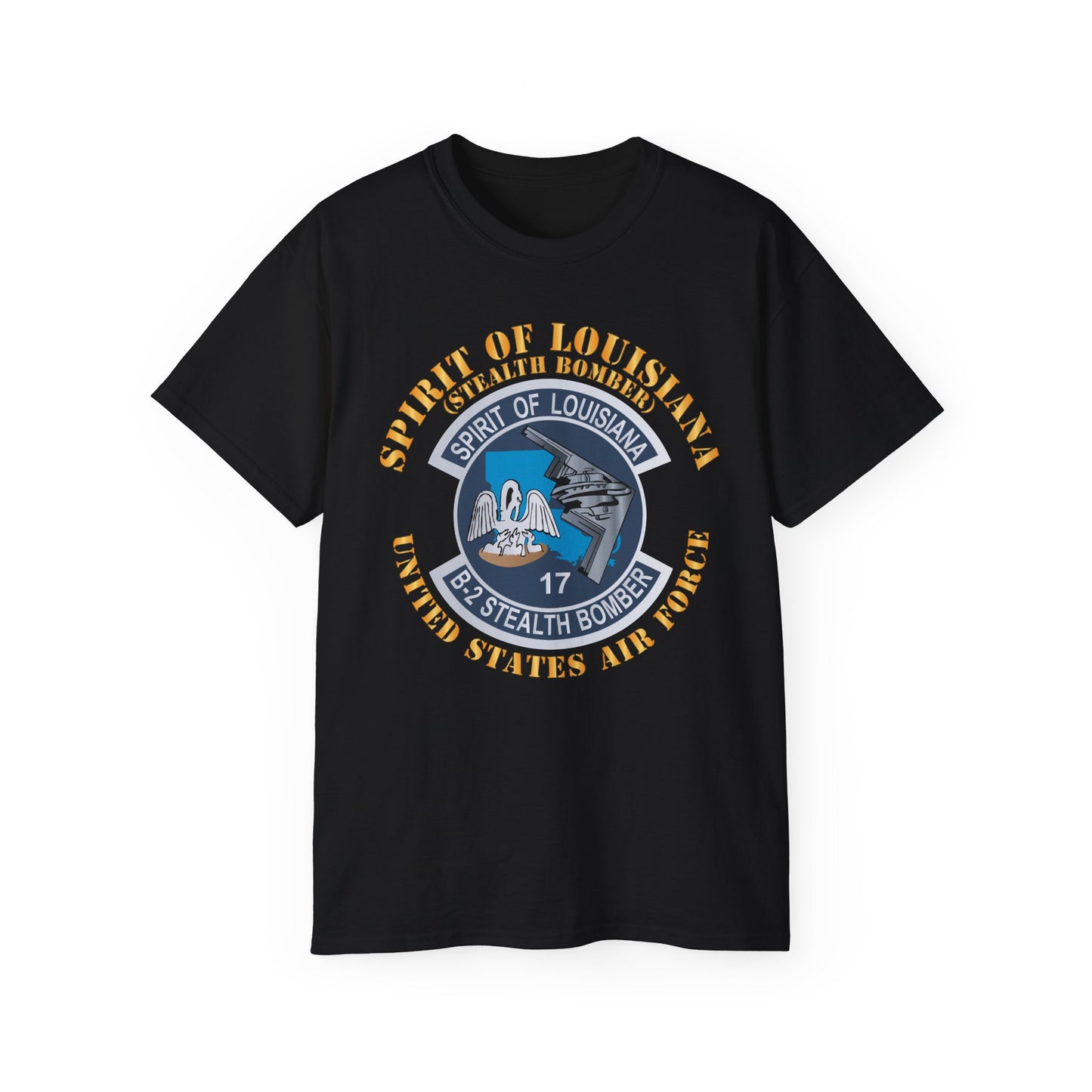 Unisex Ultra Cotton Tee - USAF - B2 - Spirit of Louisiana - Stealth Bomber X 300