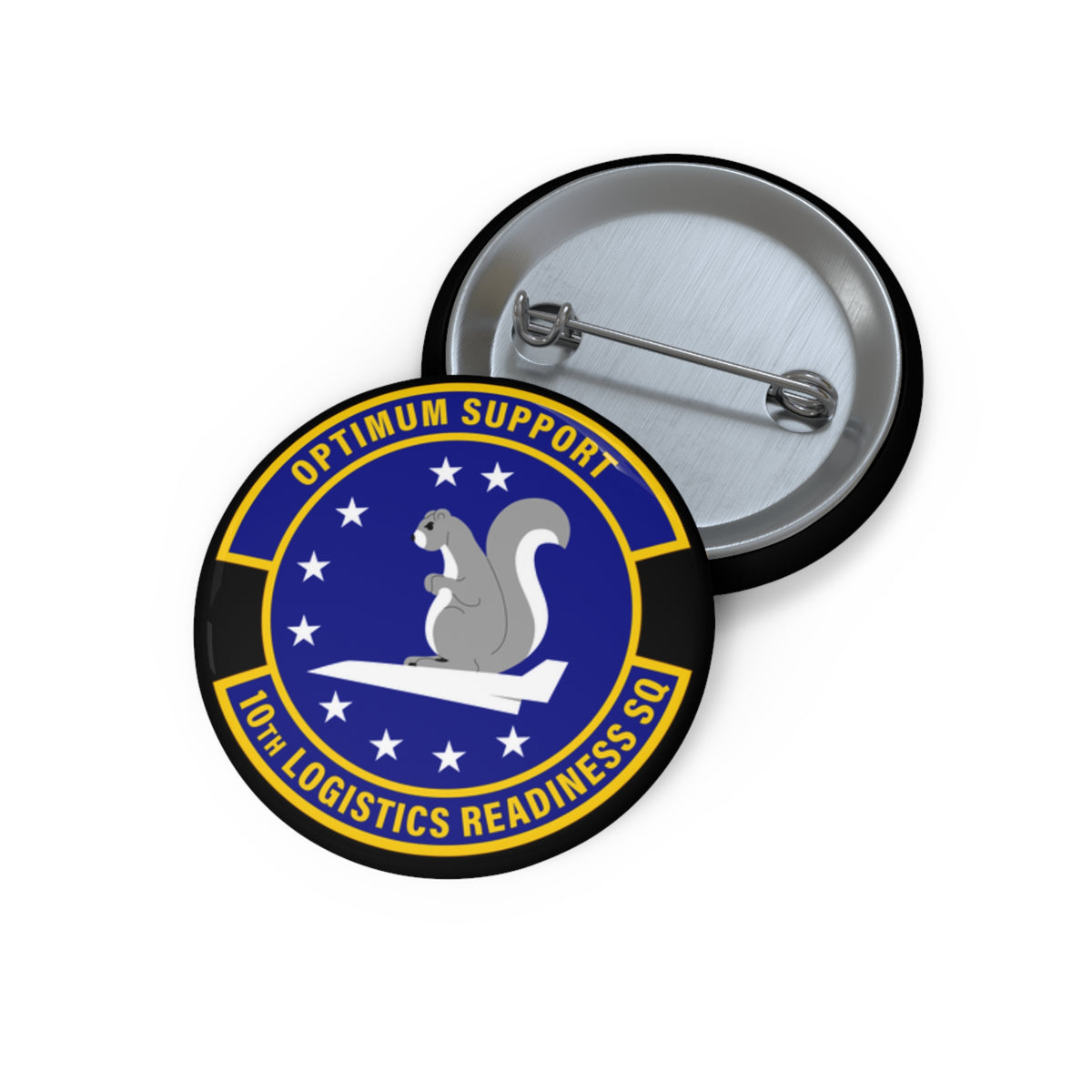 Custom Pin Button - USAF - 10th Logistics Readiness Squadron wo txt