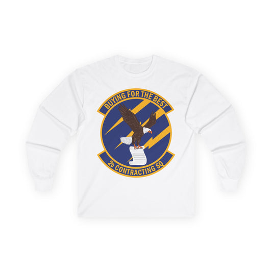 Unisex Ultra Cotton Long Sleeve Tee - USAF - 2d Contracting Squadron wo txt