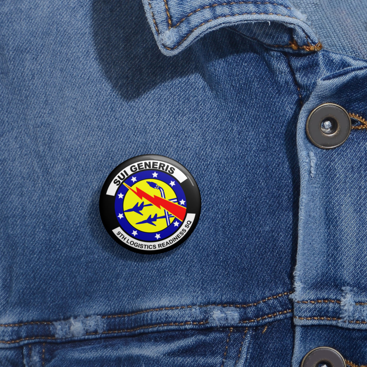 Custom Pin Button - USAF - 9th Maintenance Squadron wo txt X 300