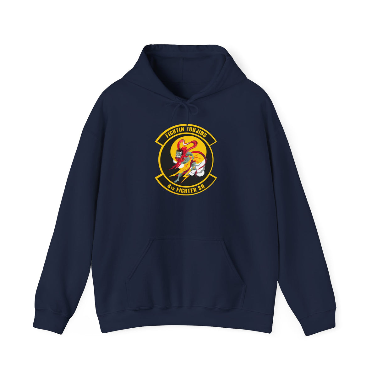 Unisex Heavy Blend Hooded Sweatshirt - USAF - 4th Fighter Squadron wo txt