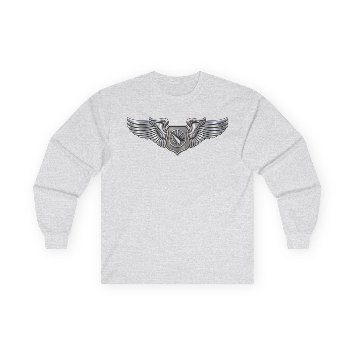 Unisex Ultra Cotton Long Sleeve Tee - USAF - Air Battle Manager Badge wo txt - 3D - Enhanced