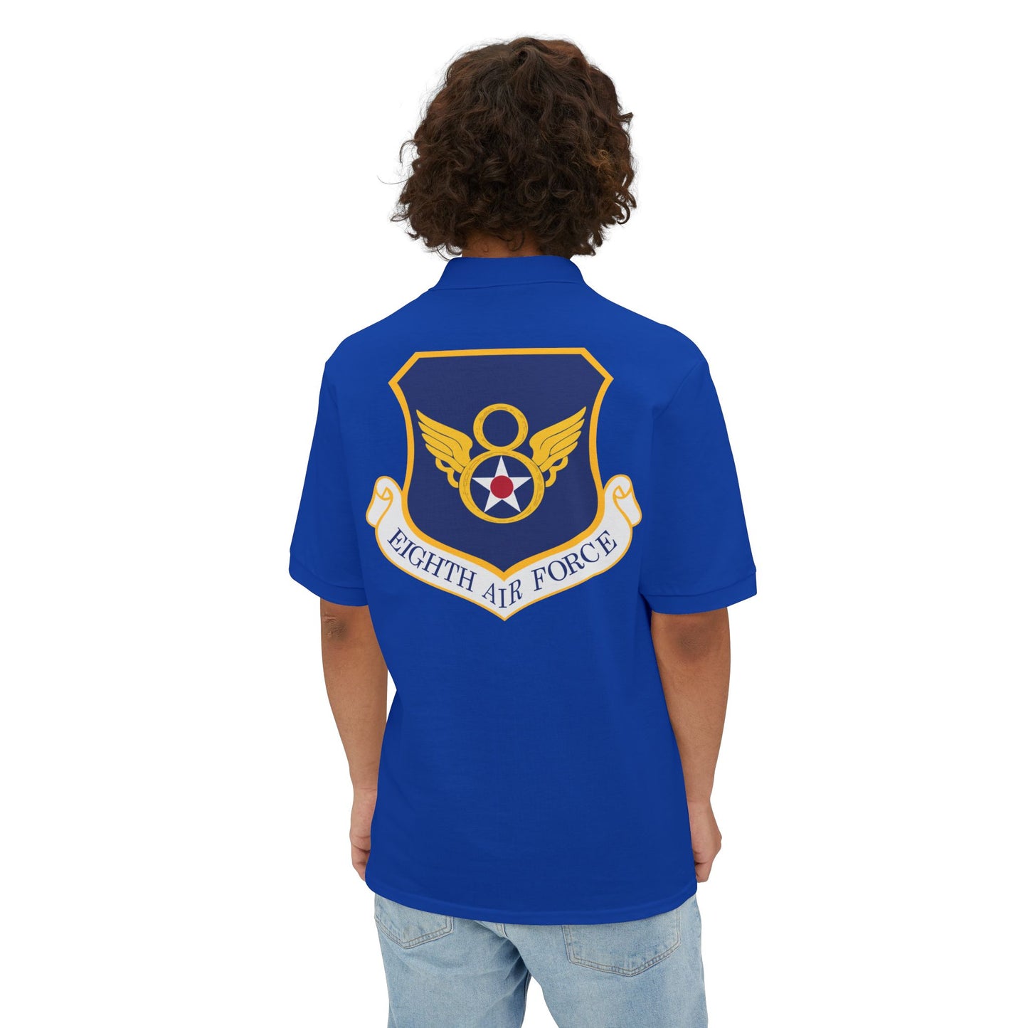 Men's Piqué Polo - USAF - 8th Air Force wo txt X 300