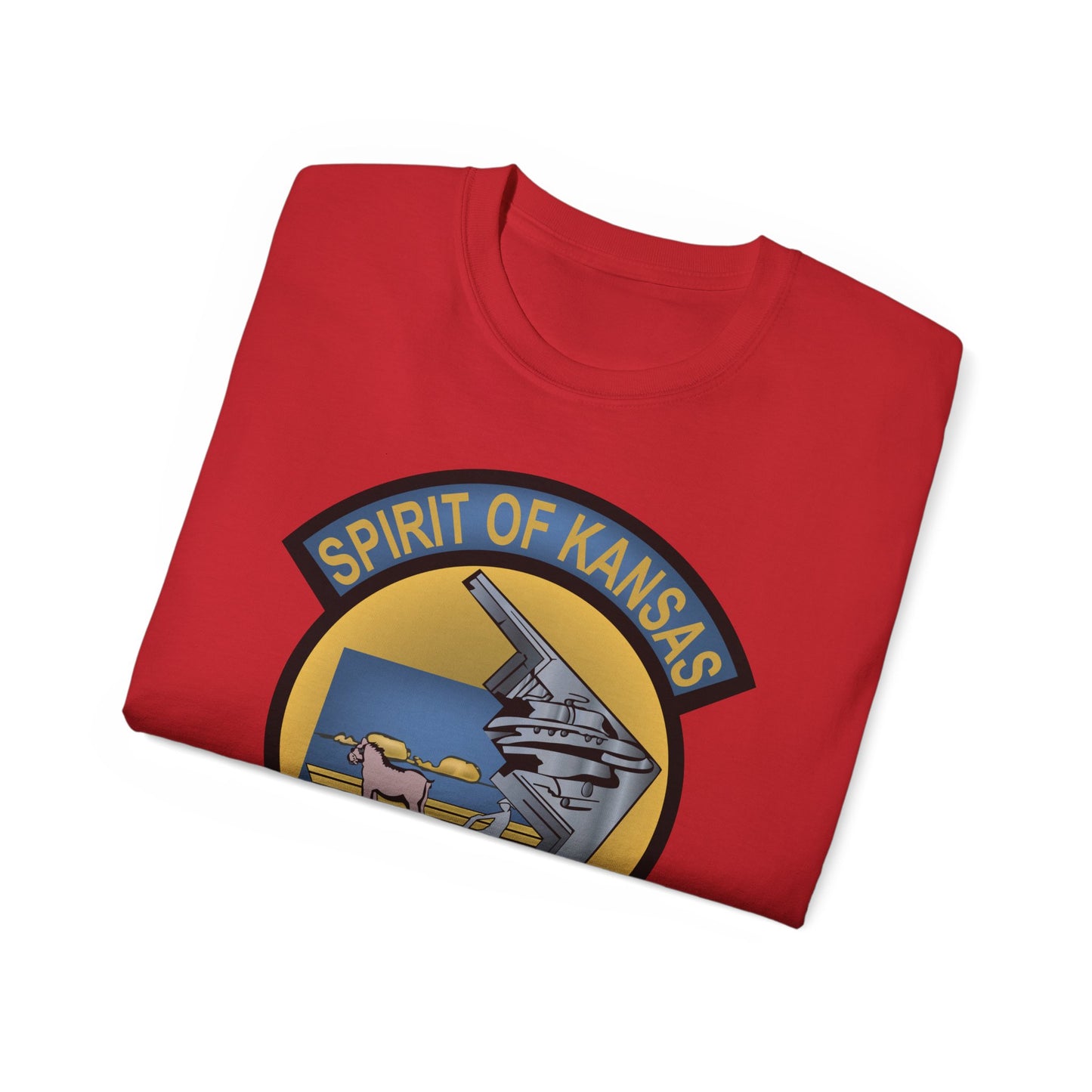 Unisex Ultra Cotton Tee - USAF - B2 - Spirit of Kansas - Stealth Bomber wo txt X 300