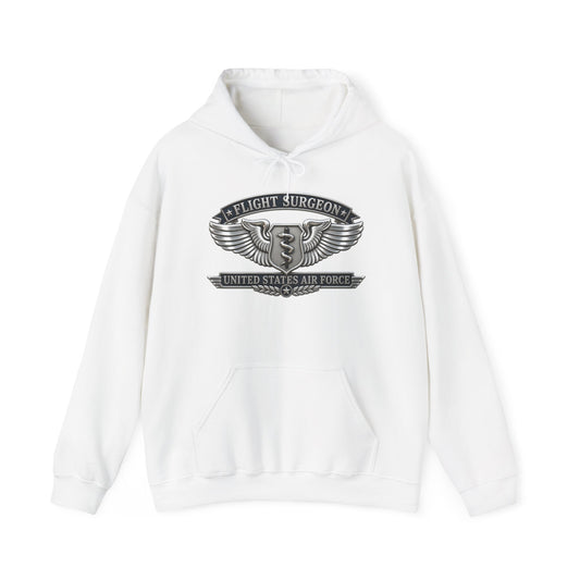 Unisex Heavy Blend Hooded Sweatshirt - USAF - Flight Surgeon Badge - United States Air Force - 3D - Enhanced