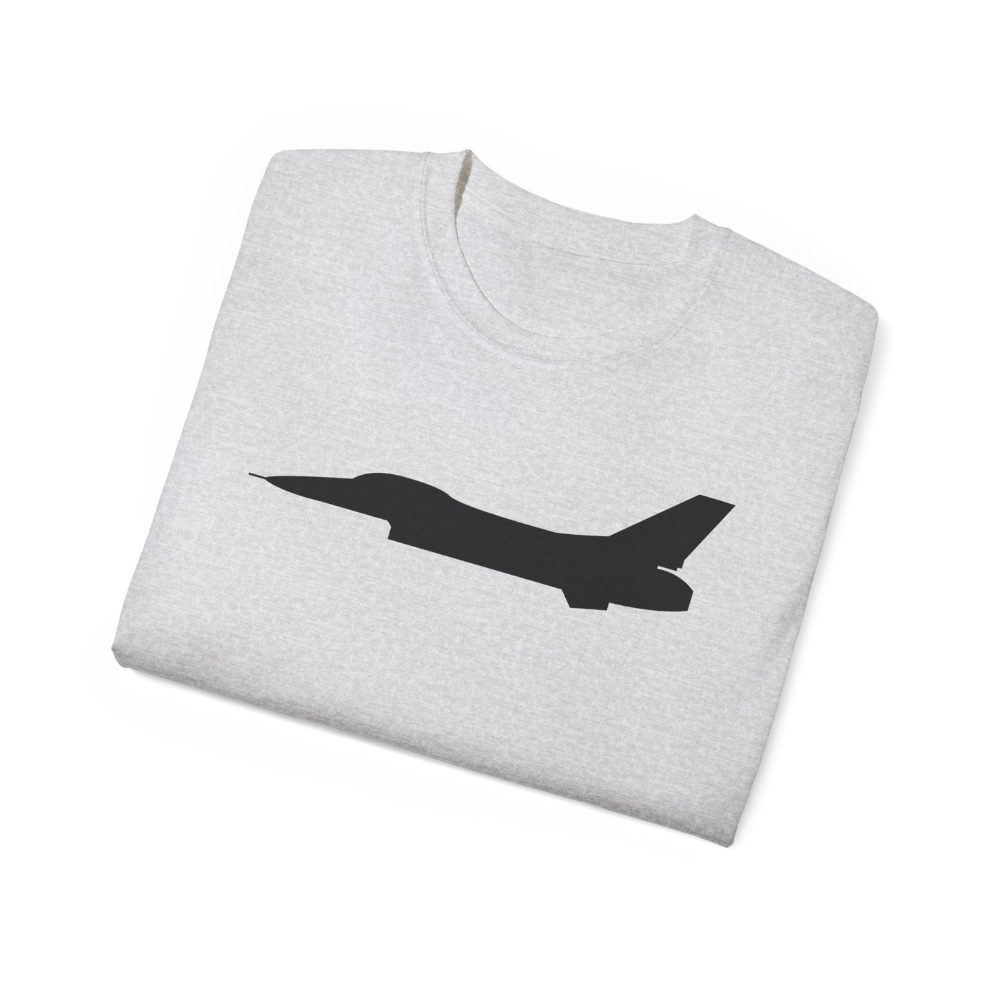 Unisex Ultra Cotton Tee - Aircraft - F-16 - Side - Black - wo Txt X 300