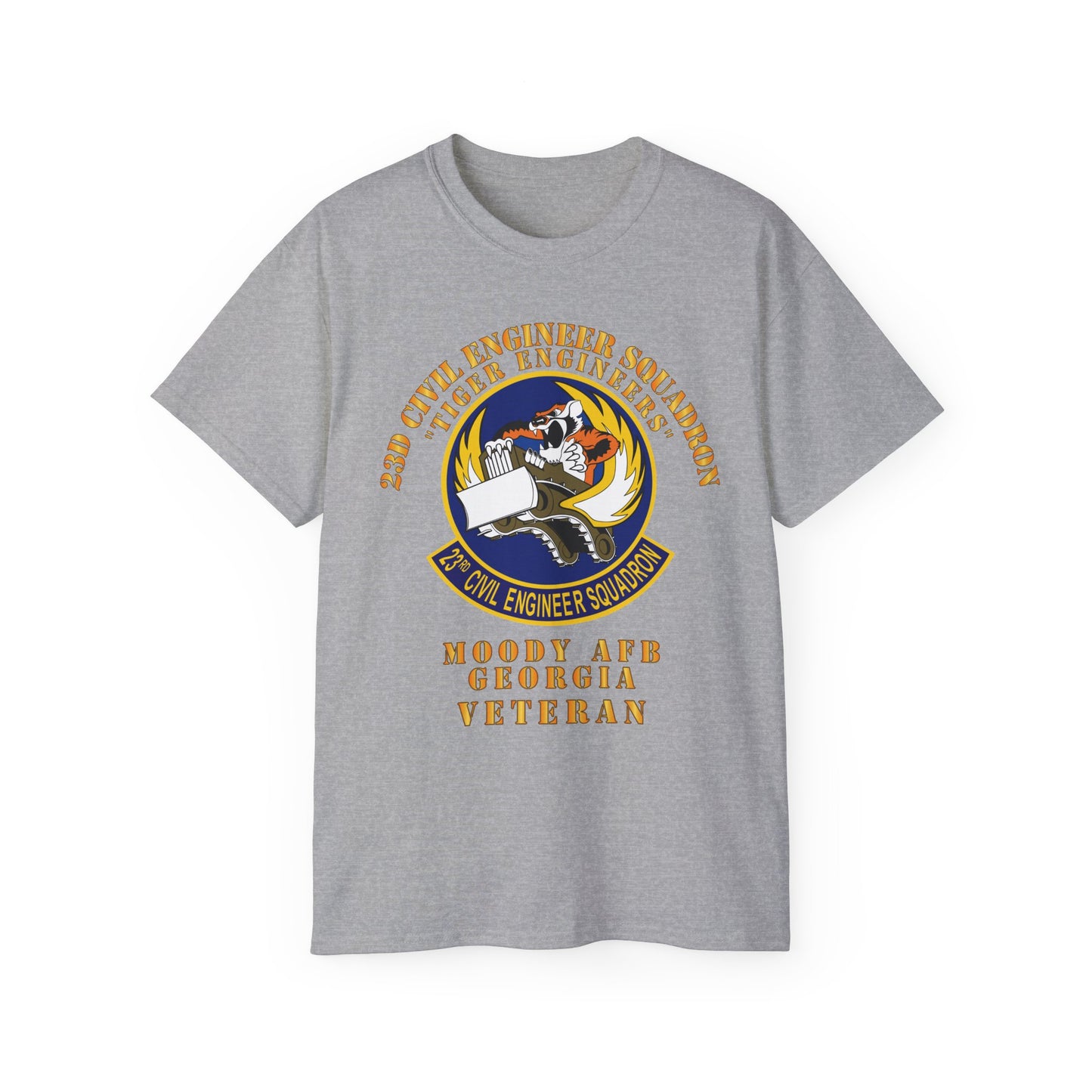 Unisex Ultra Cotton Tee - USAF - 23d Civil Engineer Squadron - Tiger Engineers - Moody AFB, GA