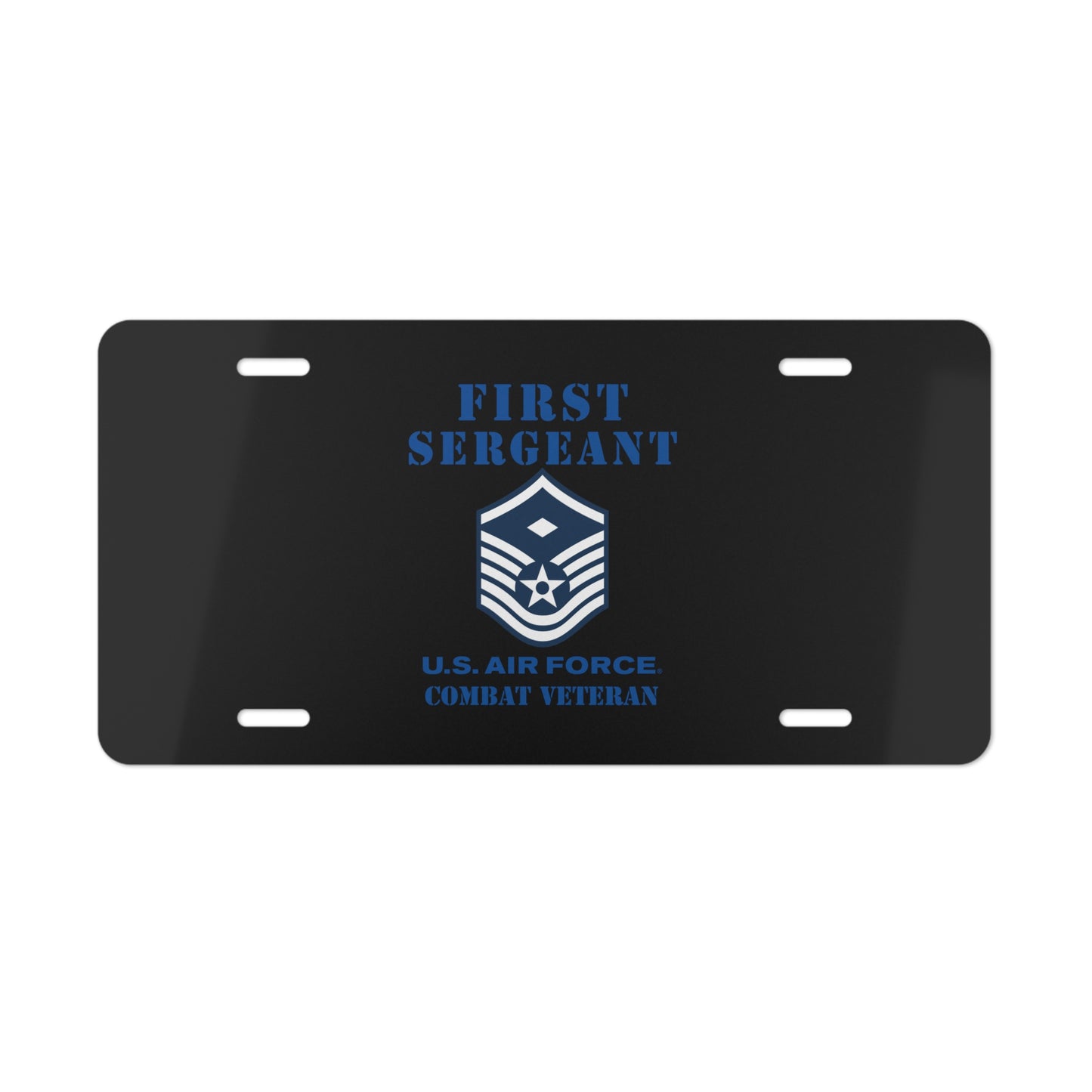 License Plate - USAF - First Sergeant (E7b) - 2020 - Combat Veteran