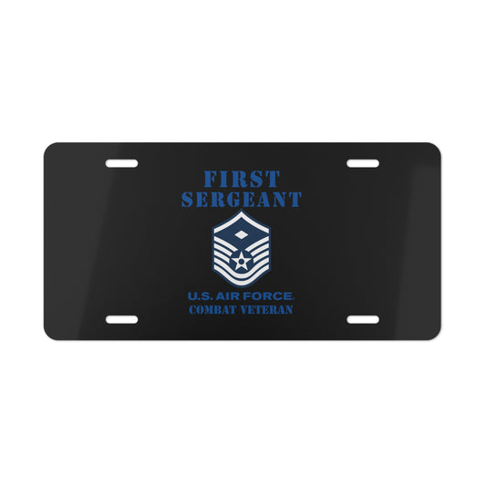 License Plate - USAF - First Sergeant (E7b) - 2020 - Combat Veteran
