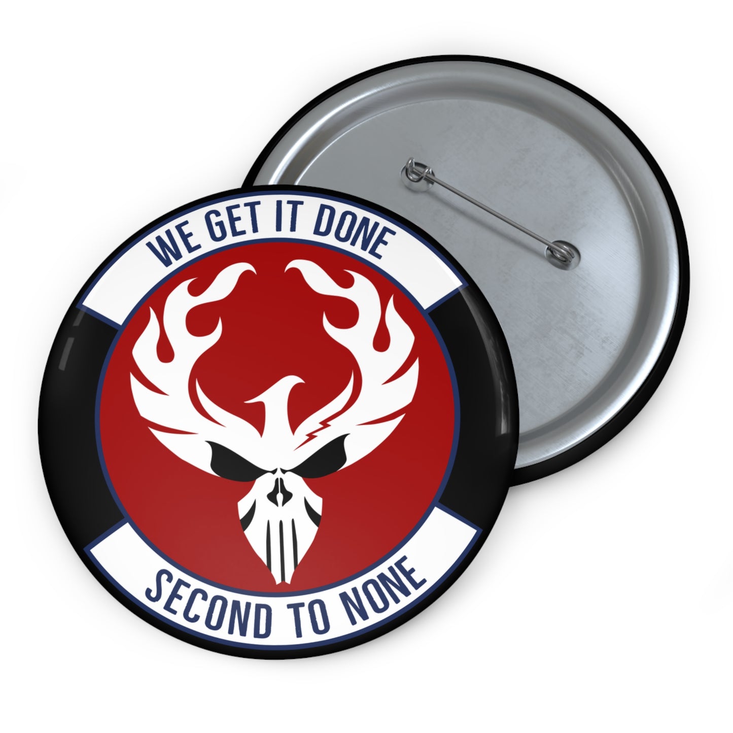 Custom Pin Button - USAF - 2d Audiovisual Squadron wo txt