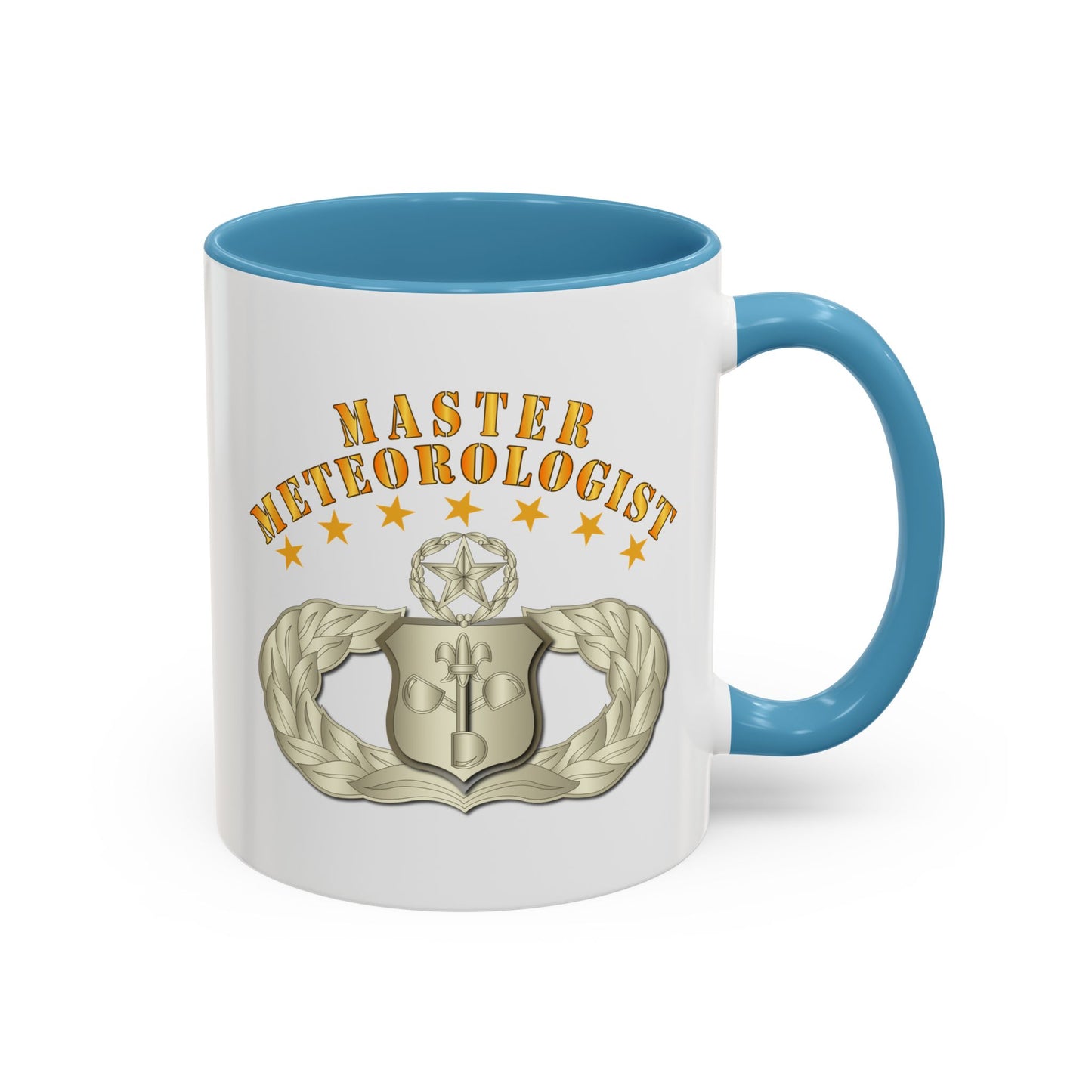 Accent Coffee Mug (11oz & 15oz) - USAF - Meteorologist - Master Badge wo DS