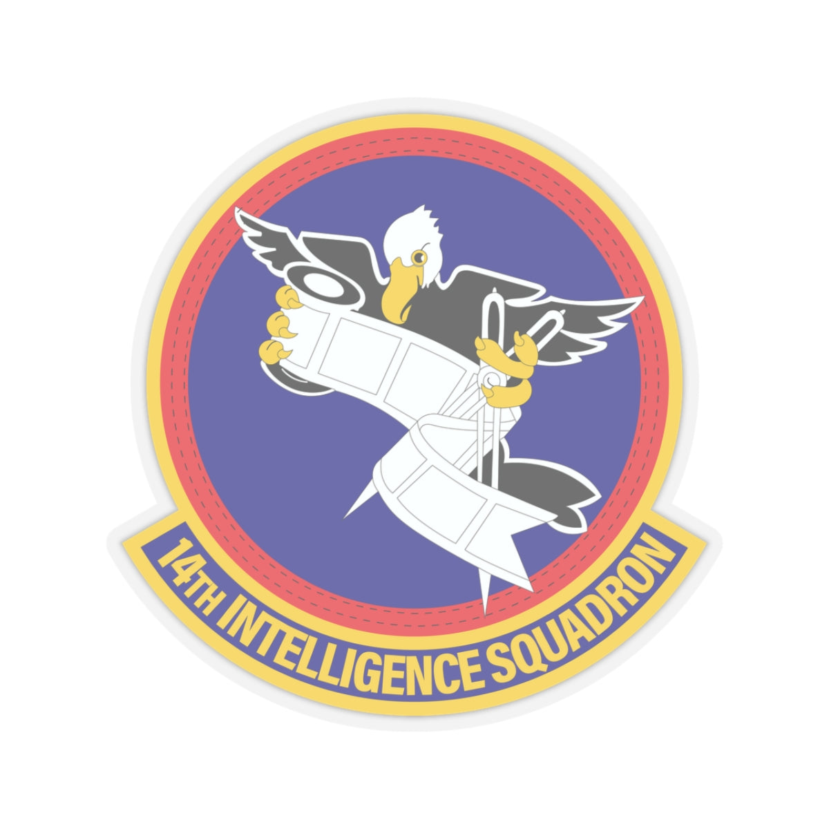 Kiss-Cut Stickers - USAF - 14th Intelligence Squadron wo txt