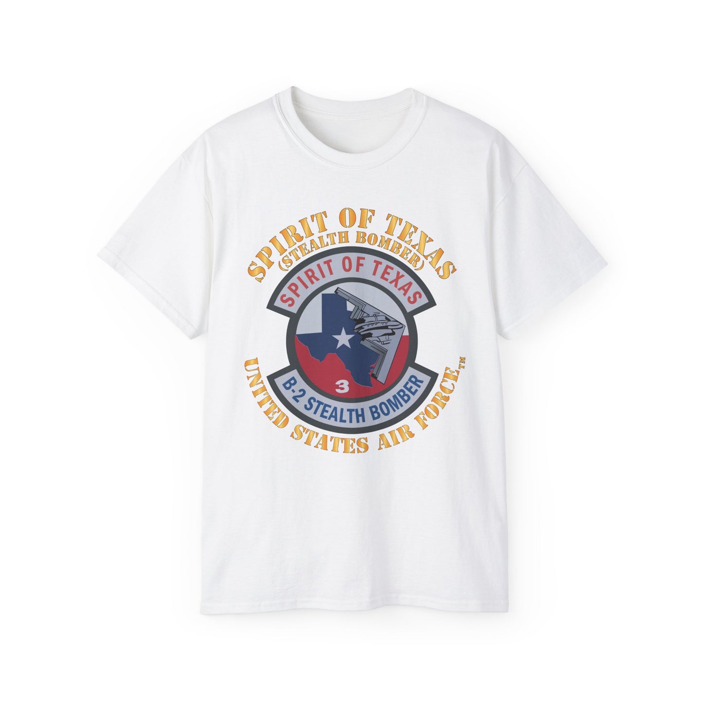 Unisex Ultra Cotton Tee - USAF - B2 - Spirit of Texas - Stealth Bomber X 300