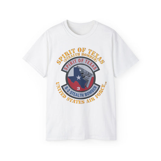 Unisex Ultra Cotton Tee - USAF - B2 - Spirit of Texas - Stealth Bomber X 300
