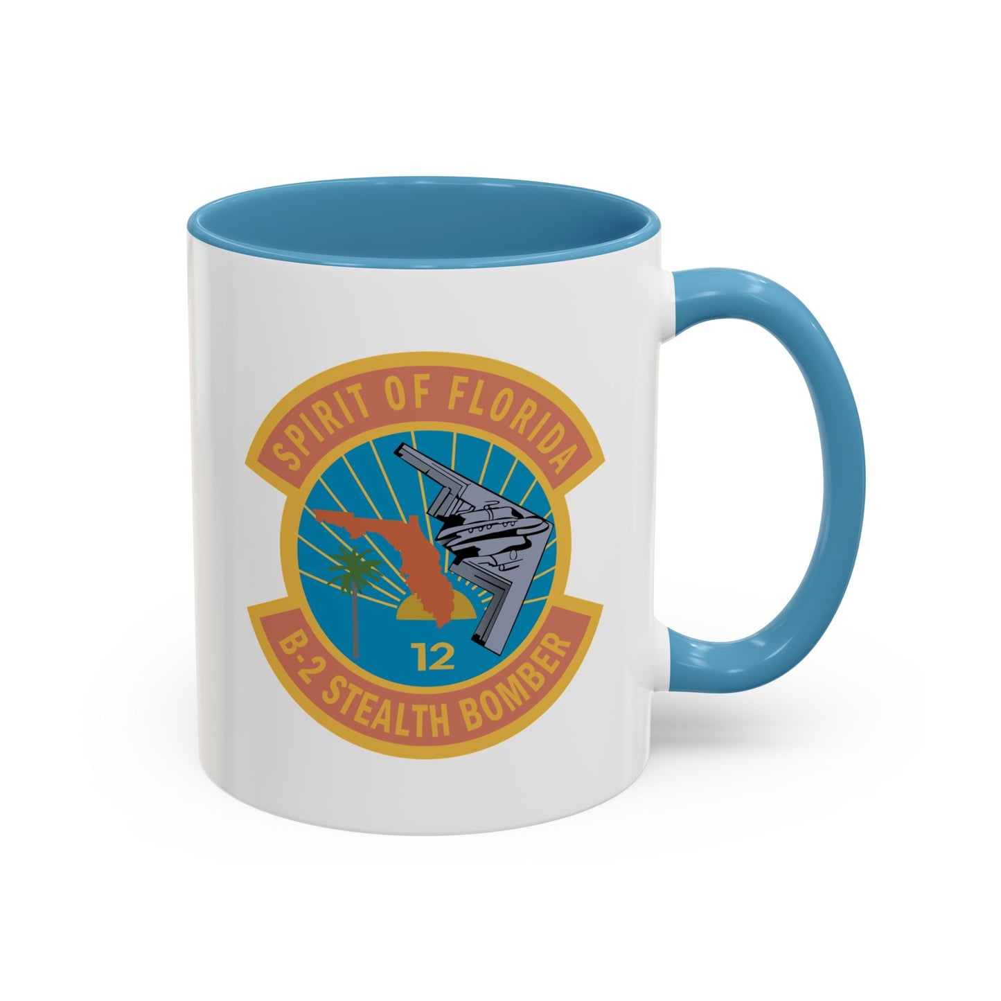 Accent Coffee Mug (11oz & 15oz) - USAF - B2 - Spirit of Florida - Stealth Bomber wo txt X 300