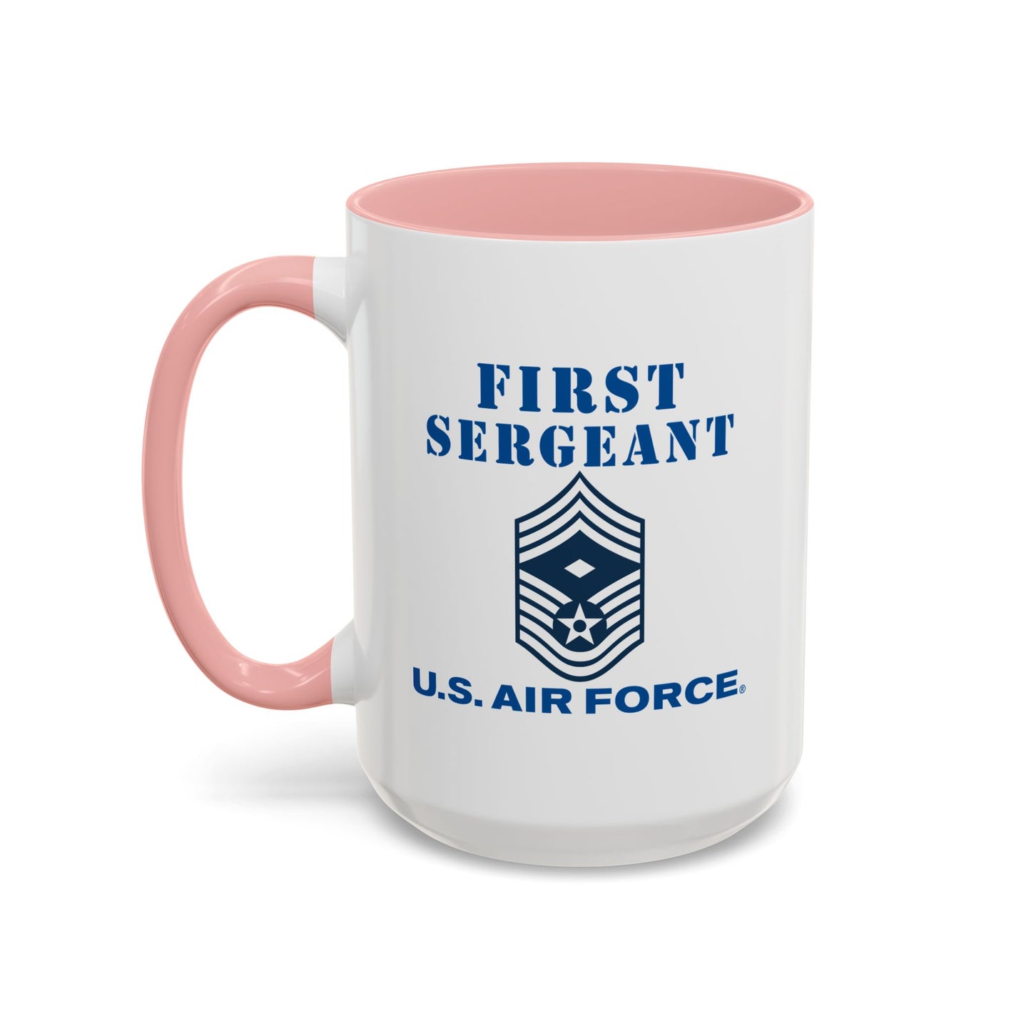 Accent Coffee Mug (11oz & 15oz) - USAF - First Sergeant (E9b) - 2020 - US Air Force w Text X 300