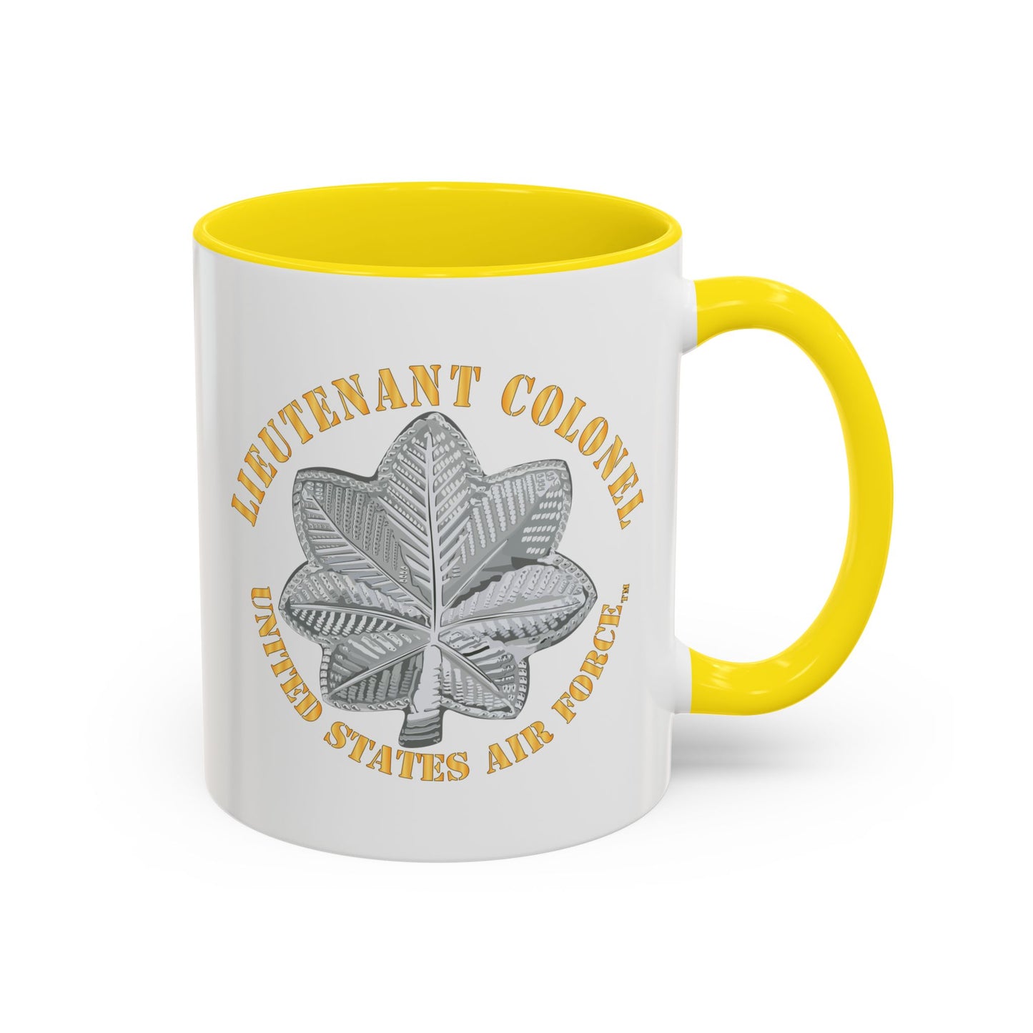 Accent Coffee Mug (11oz & 15oz) - USAF - Lieutenant Colonel - LTC - TM X 300