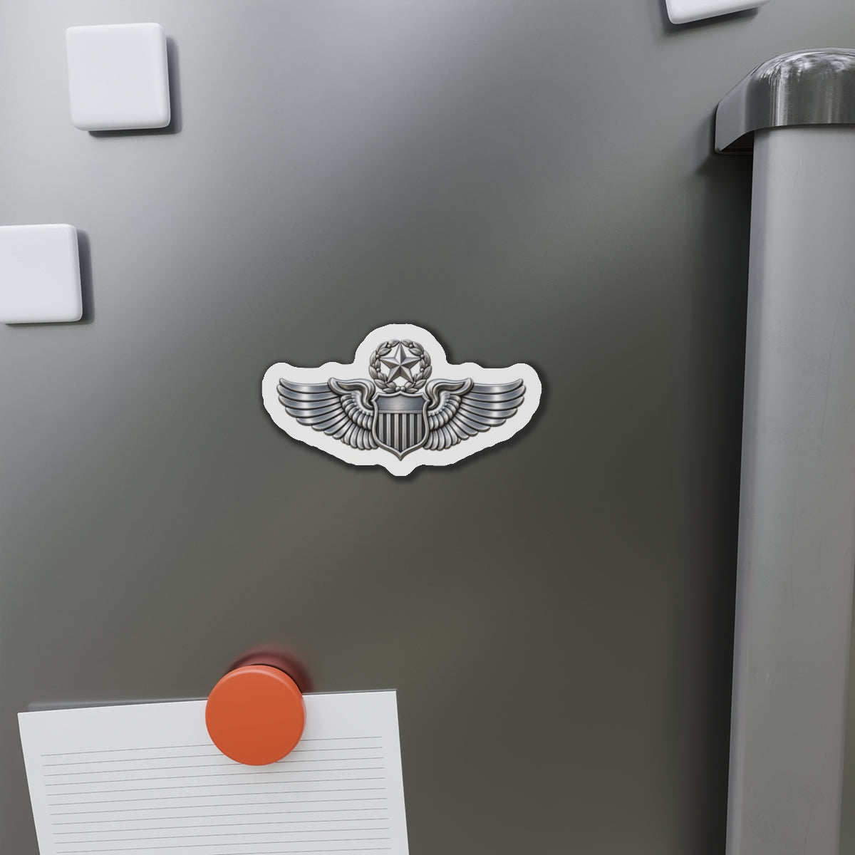 Die-Cut Magnet - USAF - Master Pilot Badge wo txt - 3D - Enhanced