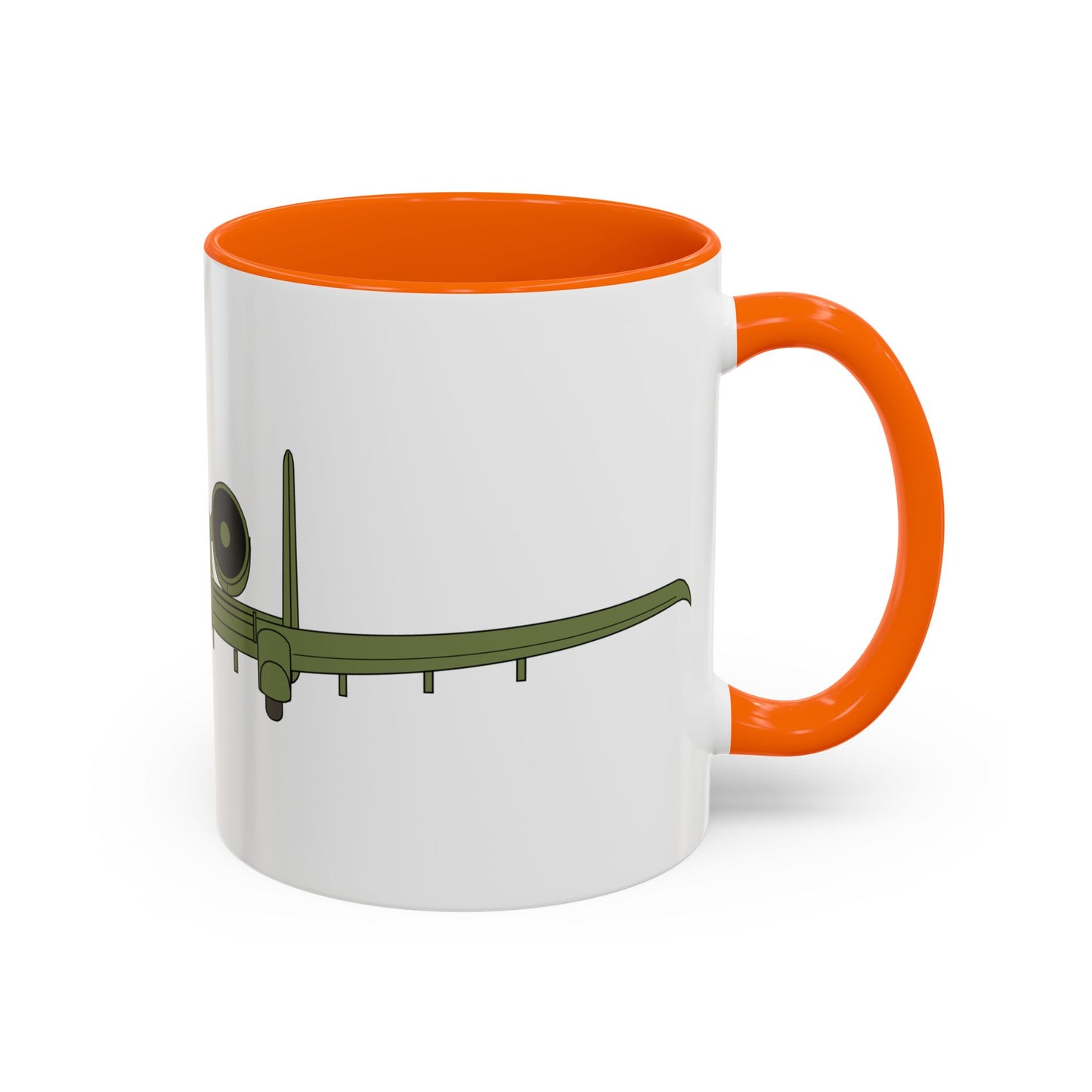 Accent Coffee Mug (11oz & 15oz) - Aircraft - USAF - A-10 Thunderbolt II - Front X 300