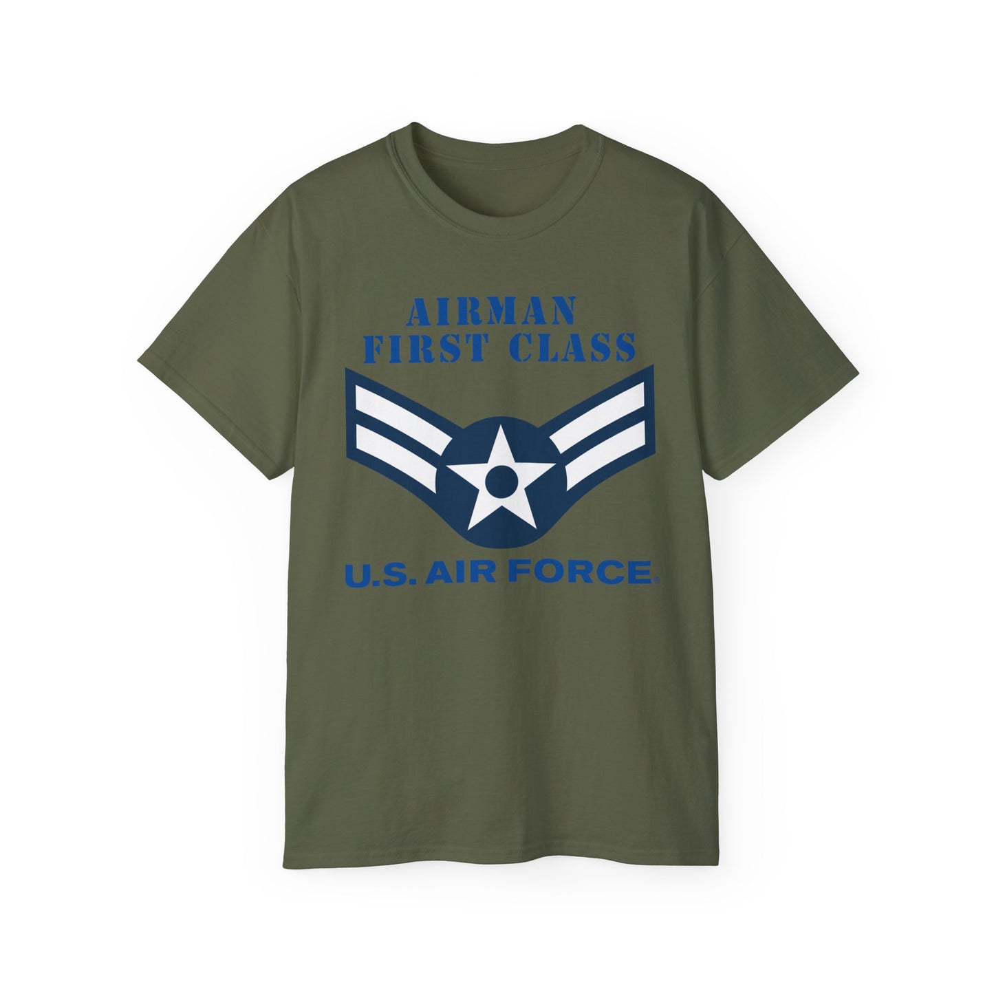 Unisex Ultra Cotton Tee - USAF - Airman - First Class (E3) - 2020 - US Air Force w Text X 300