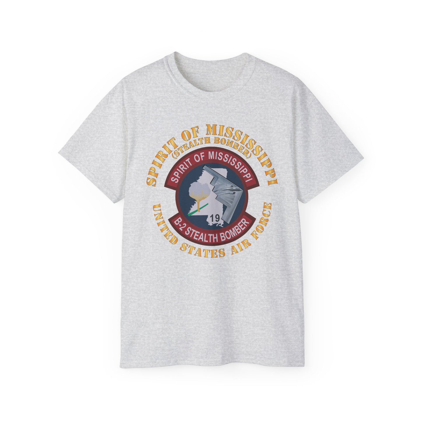 Unisex Ultra Cotton Tee - USAF - B2 - Spirit of Mississippi - Stealth Bomber X 300