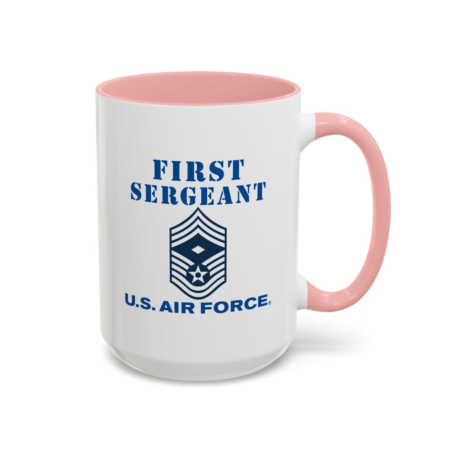 Accent Coffee Mug (11oz & 15oz) - USAF - First Sergeant (E9b) - 2020 - US Air Force w Text X 300