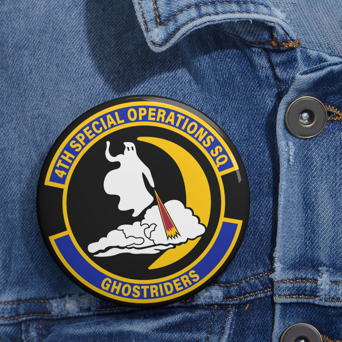 Custom Pin Button - USAF - 4th Special Operations Sq wo txt X 300