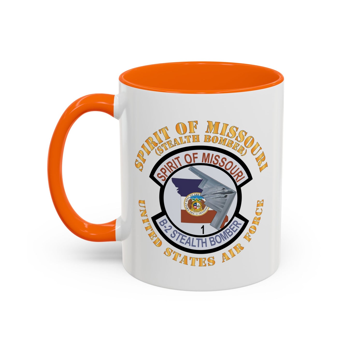 Accent Coffee Mug (11oz & 15oz) - USAF - B2 - Spirit of Missouri Stealth Bomber X 300