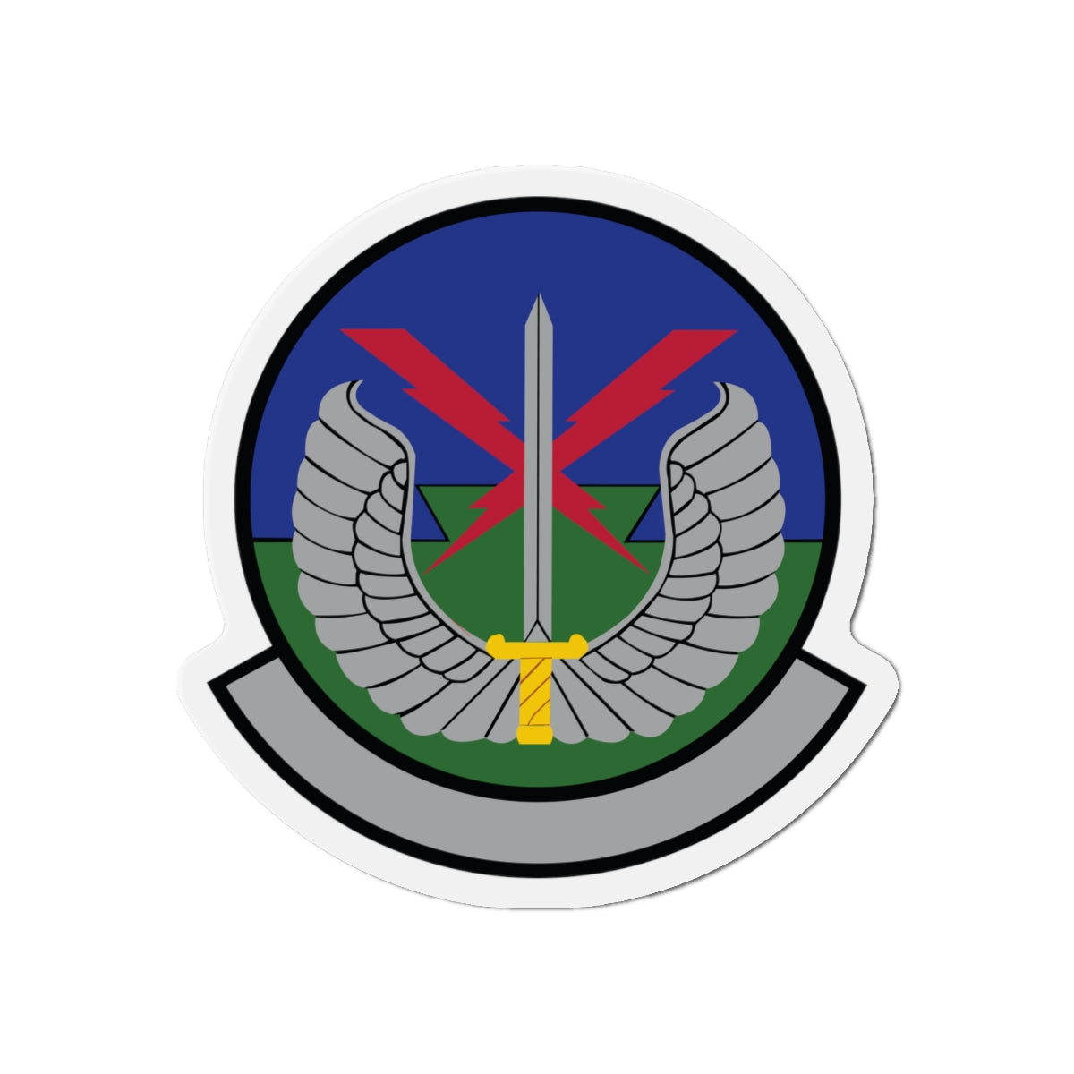 Die-Cut Magnet - USAF - 5th Air Support Operations Sq wo txt X 300