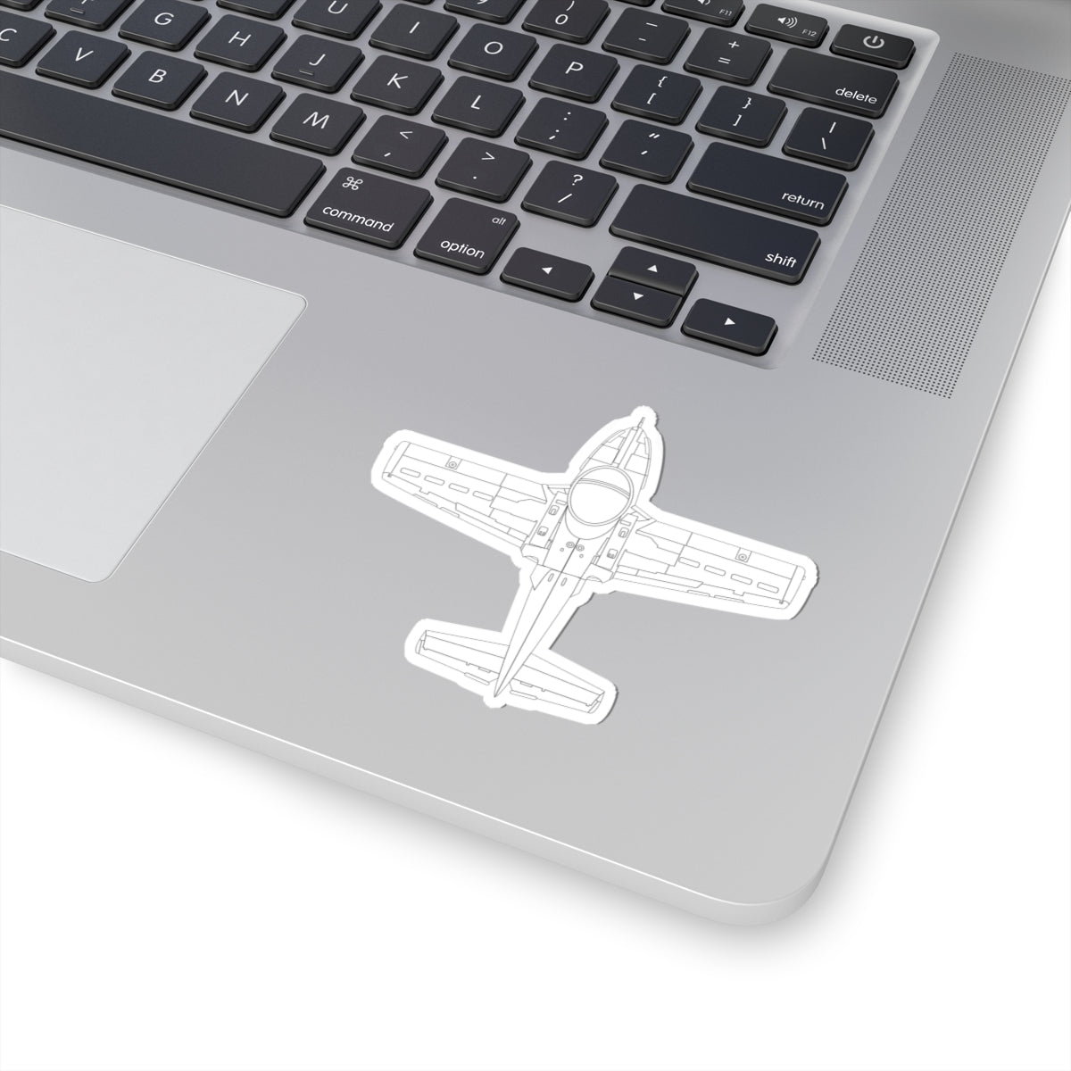 Kiss-Cut Stickers - Aircraft - T-37-Trainer - Top - LA X 300