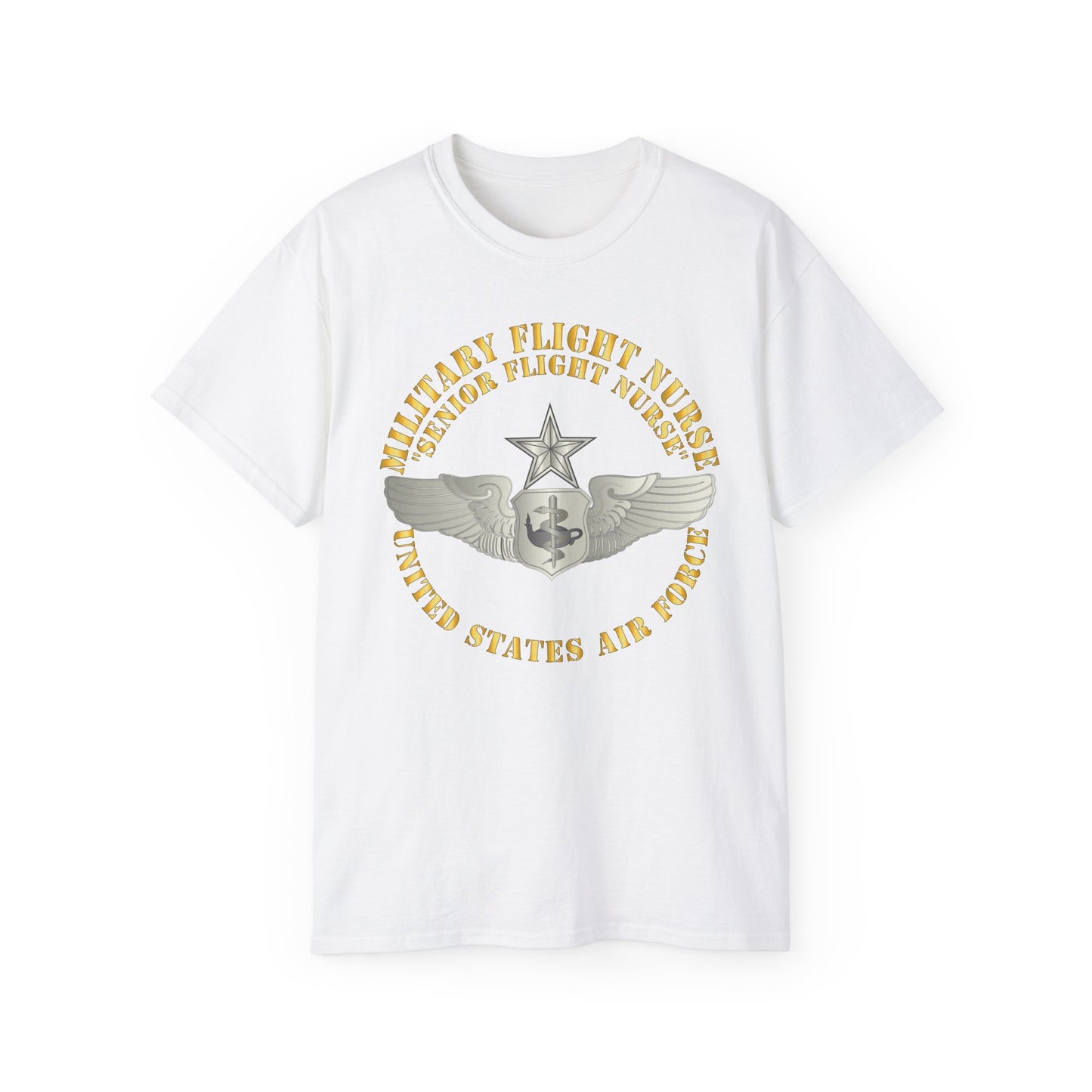 Unisex Ultra Cotton Tee - USAF - Military Flight Nurse - Flight Nurse - Senior