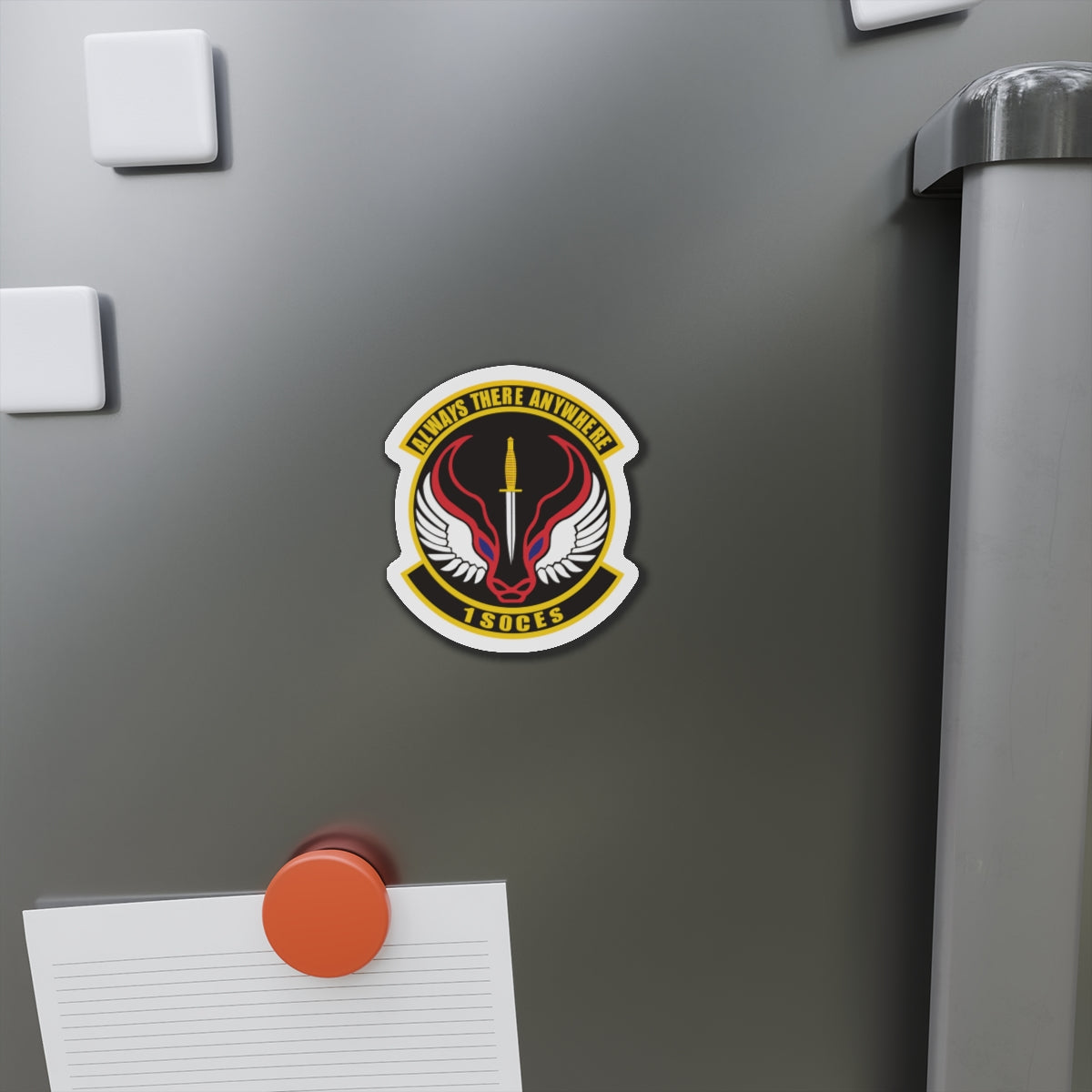 Die-Cut Magnet - USAF - 1st Special Operations Civil Engineer Sq wo txt