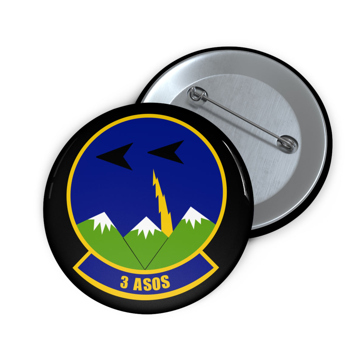 Custom Pin Button - USAF - 3rd Air Support Operations Squadron wo txt X 300