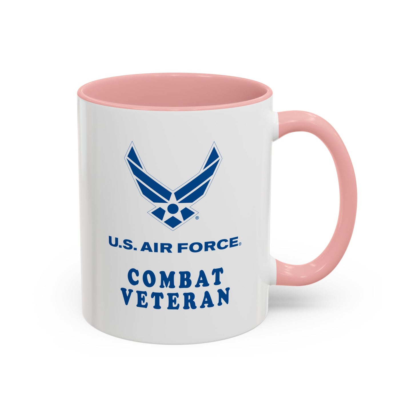 Accent Coffee Mug (11oz & 15oz) - USAF - Air Force - Combat Veteran X 300