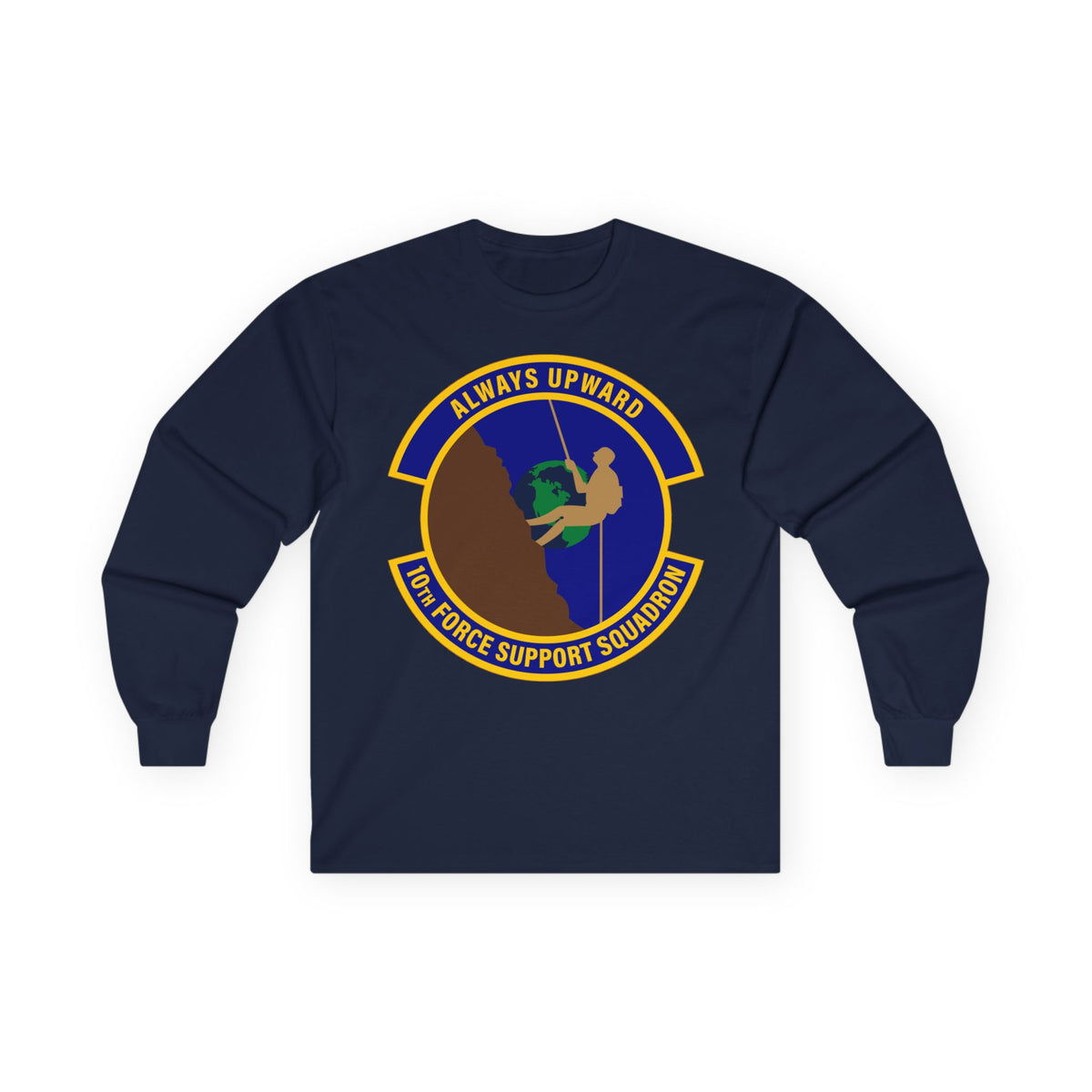 Unisex Ultra Cotton Long Sleeve Tee - USAF - 10th Force Support Squadron wo txt