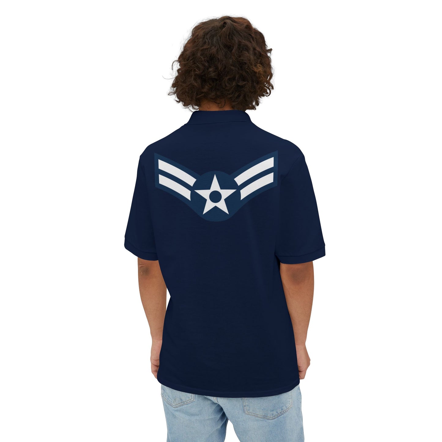 Men's Piqué Polo - USAF - Airman - First Class (E3) - 2020