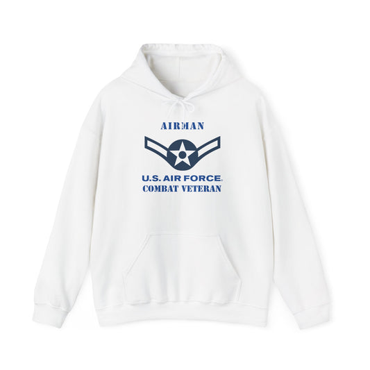 Unisex Heavy Blend Hooded Sweatshirt - USAF - Airman (E2) - 2020 - US Air Force - Combat Veteran