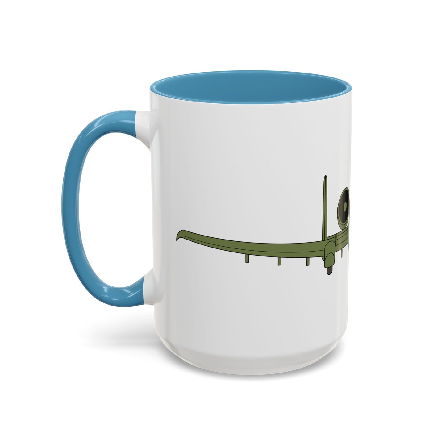 Accent Coffee Mug (11oz & 15oz) - Aircraft - USAF - A-10 Thunderbolt II - Front X 300