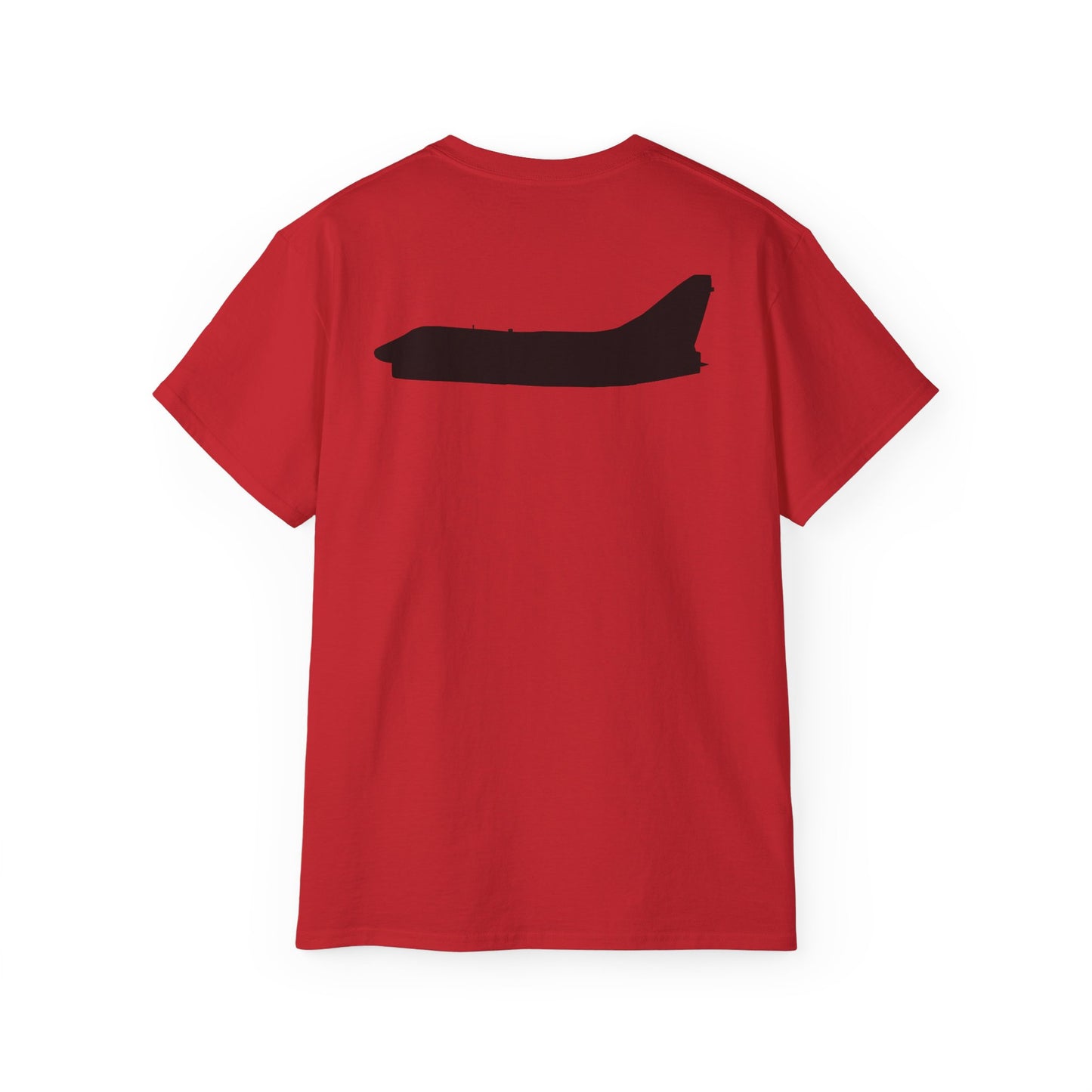 Unisex Ultra Cotton Tee - Aircraft - Navy - A-7B Corsair II - Side - Silhouette X 300