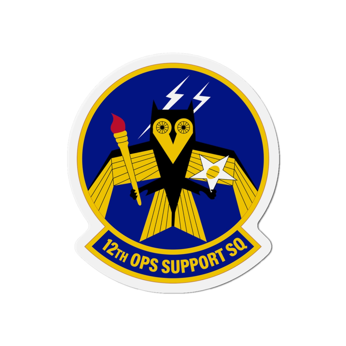 Die-Cut Magnet - USAF - 12th Operations Support Squadron wo txt