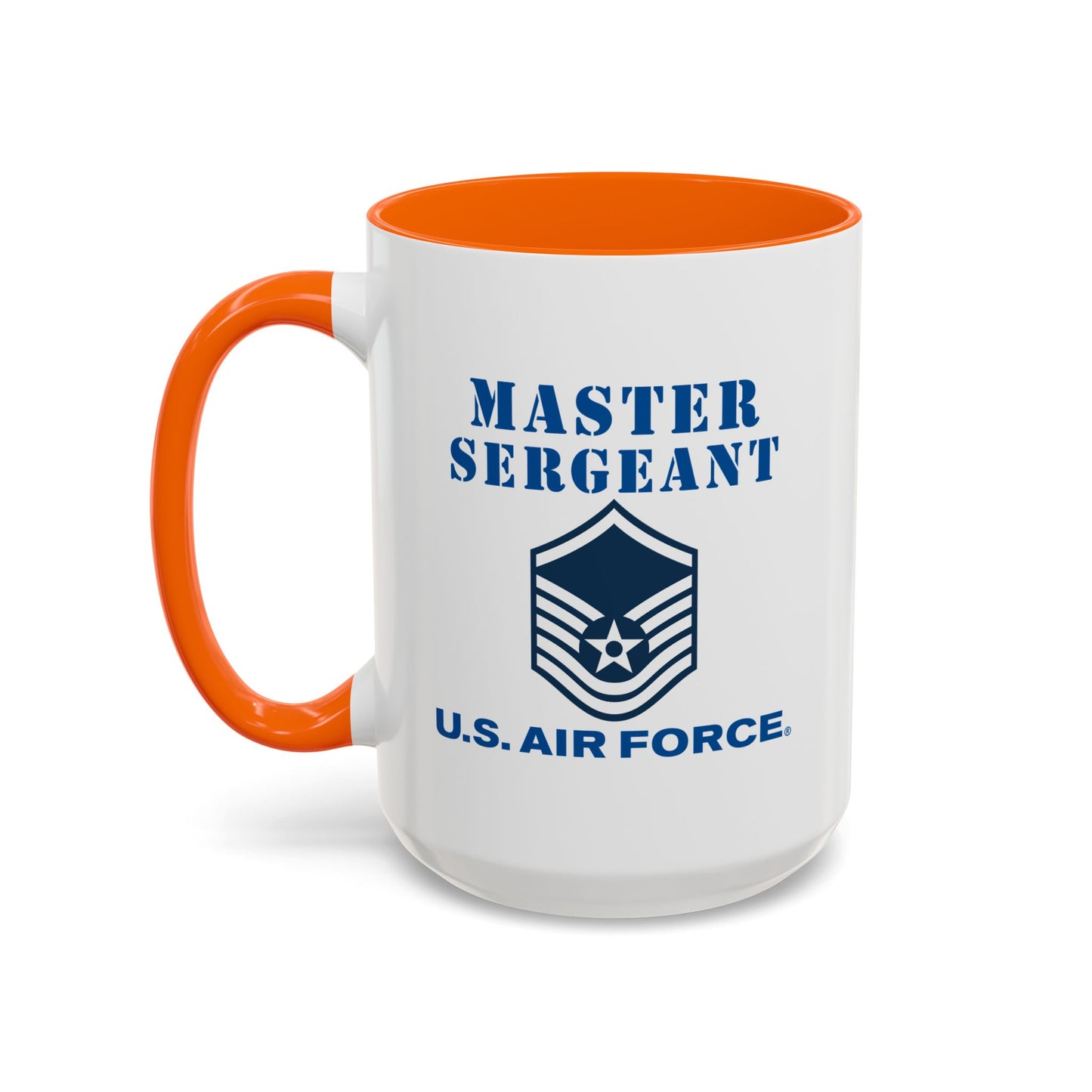 Accent Coffee Mug (11oz & 15oz) - USAF - Master Sergeant (E7a) - 2020 - US Air Force w Text X 300
