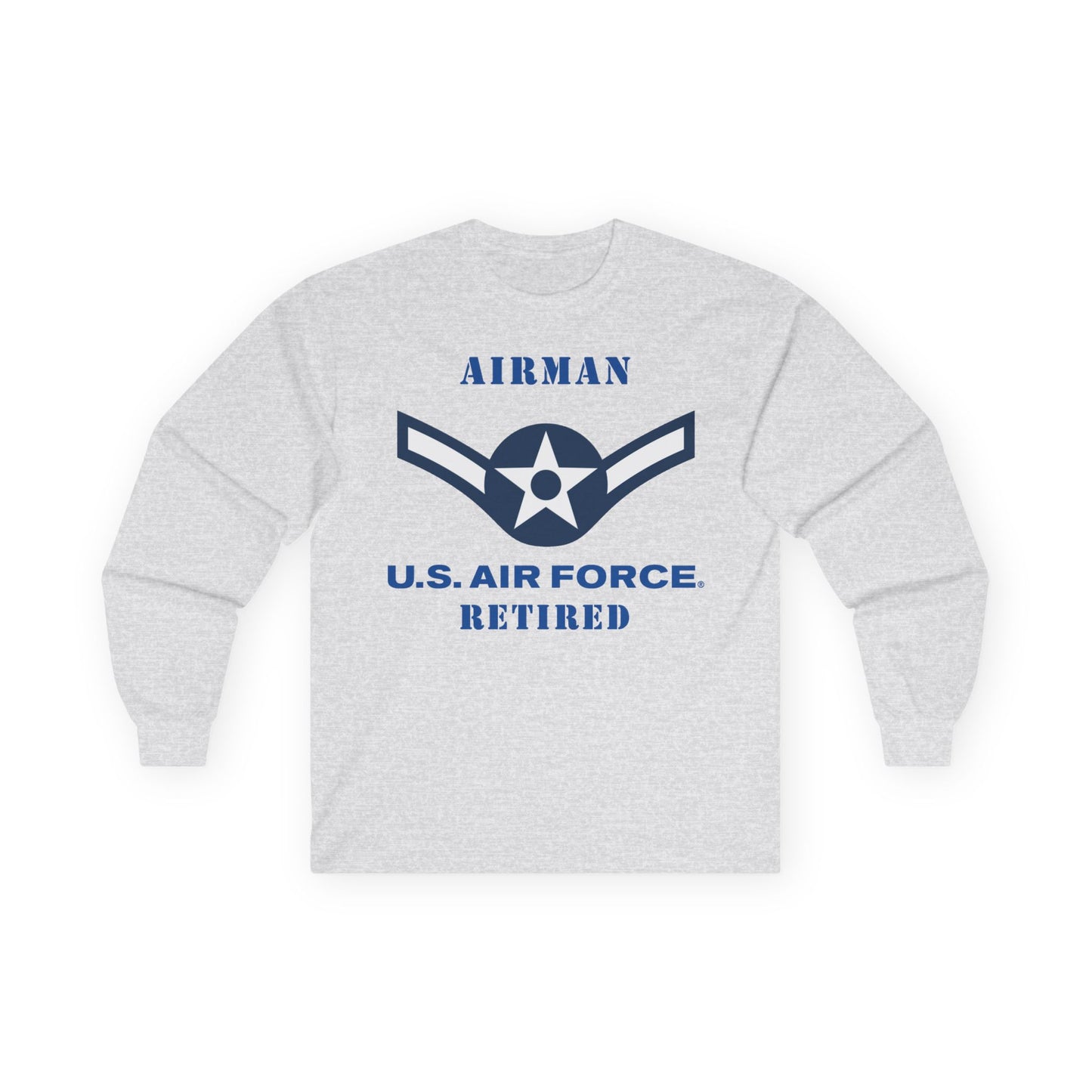 Unisex Ultra Cotton Long Sleeve Tee - USAF - Airman (E2) - 2020 - US Air Force - Retired