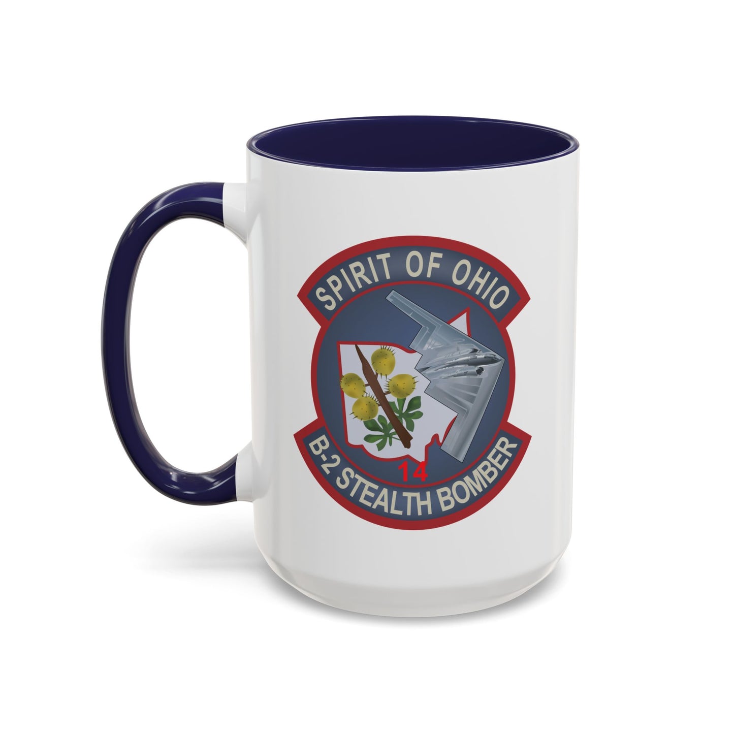 Accent Coffee Mug (11oz & 15oz) - USAF - B2 - Spirit of Ohio - Stealth Bomber wo txt X 300