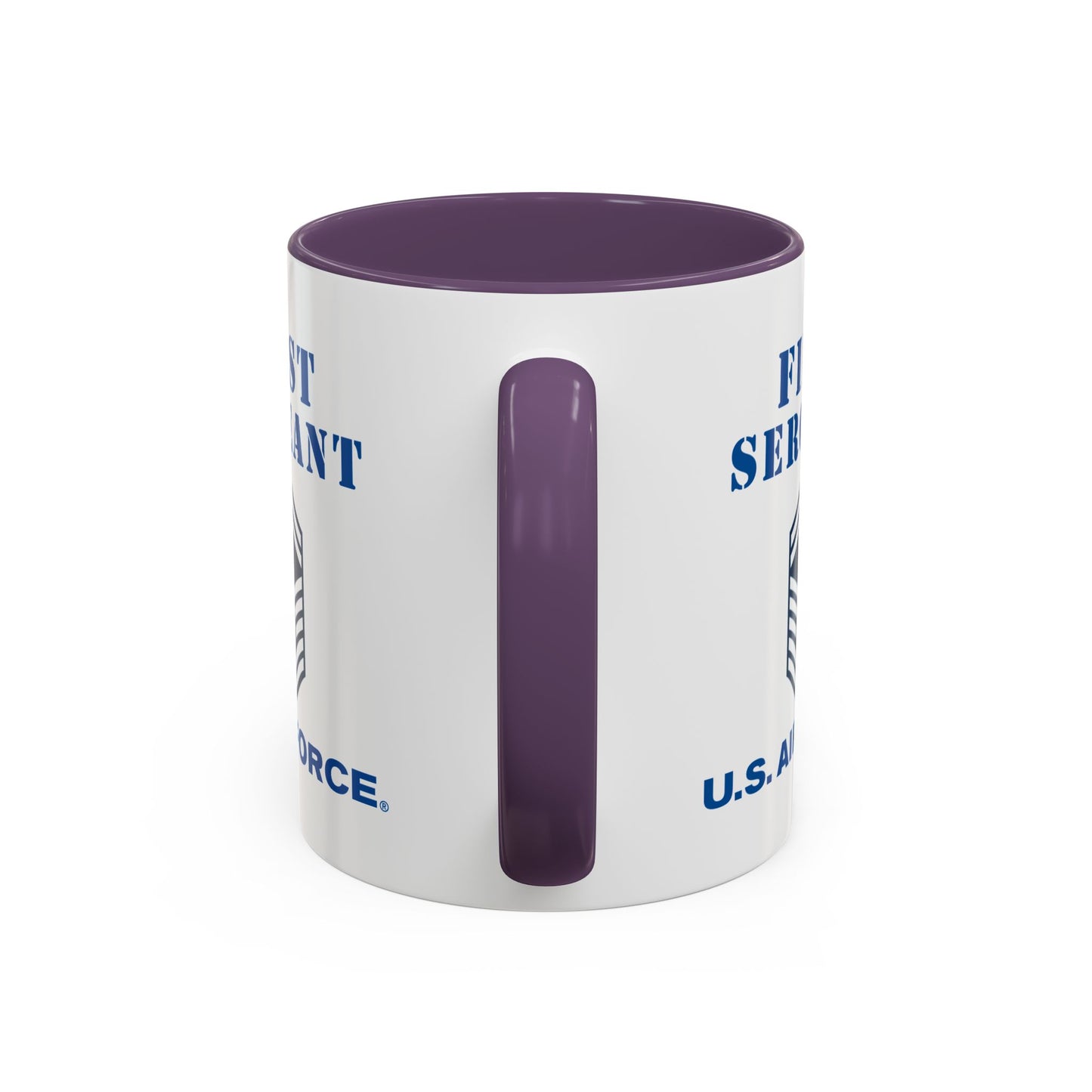 Accent Coffee Mug (11oz & 15oz) - USAF - First Sergeant (E8b) - 2020 - US Air Force w Text X 300