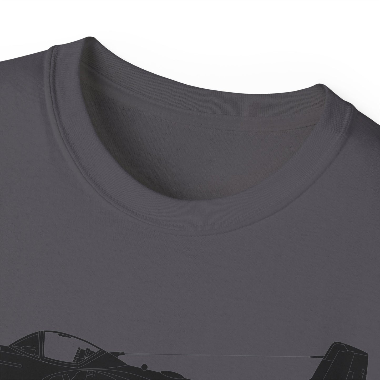 Unisex Ultra Cotton Tee - Aircraft - T-37-Trainer - Top - Black - Metal X 300