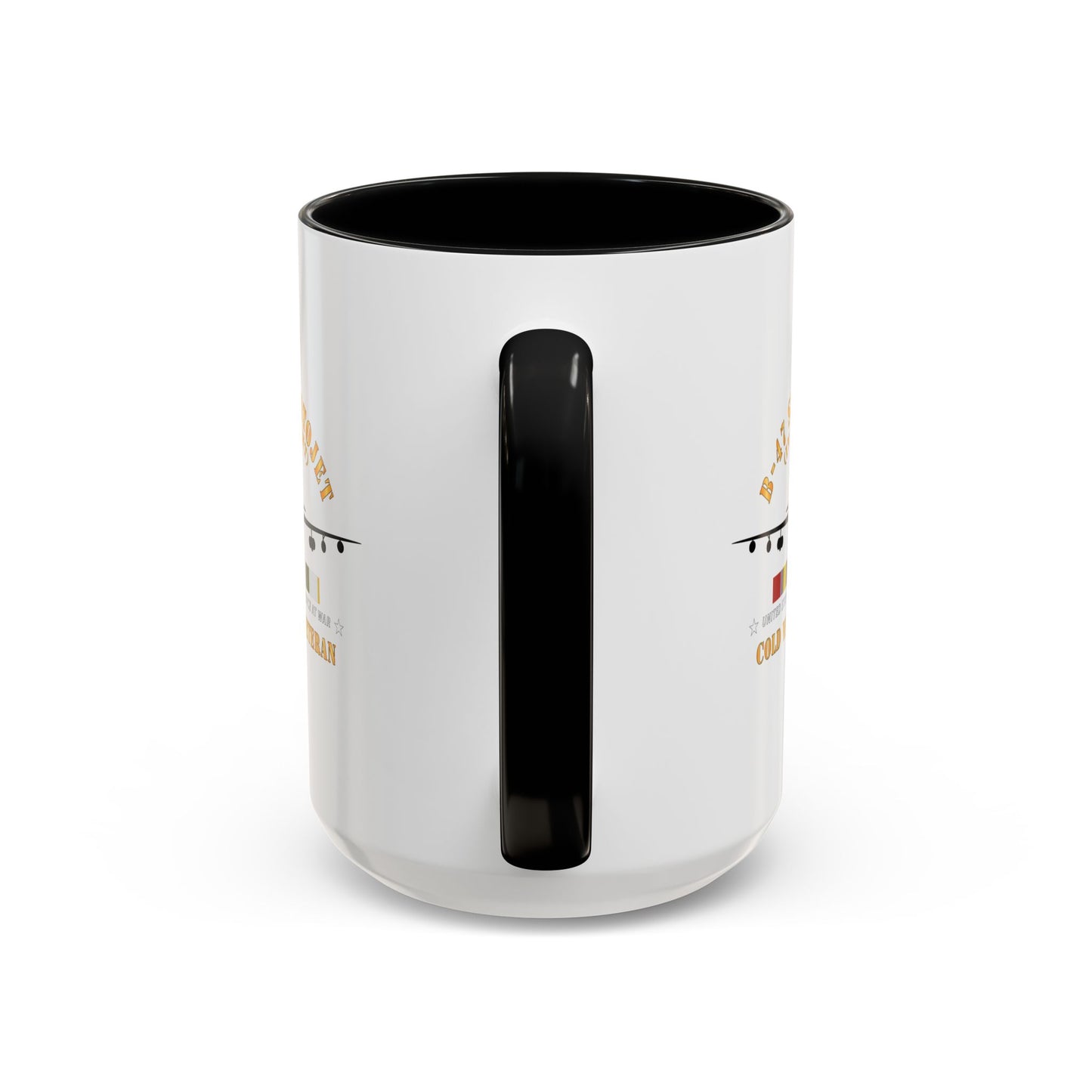 Accent Coffee Mug (11oz & 15oz) - USAF - B-47 Stratojet - In Flt - Silhouette - Cold War Veteran X 300